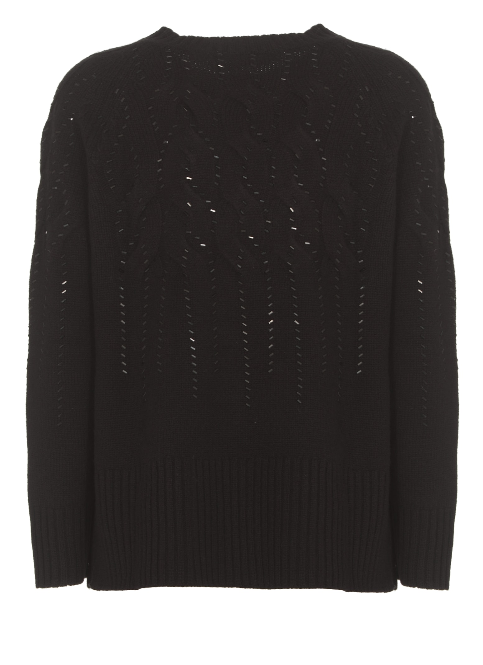 Shop Kangra Sweater With Strass In Black