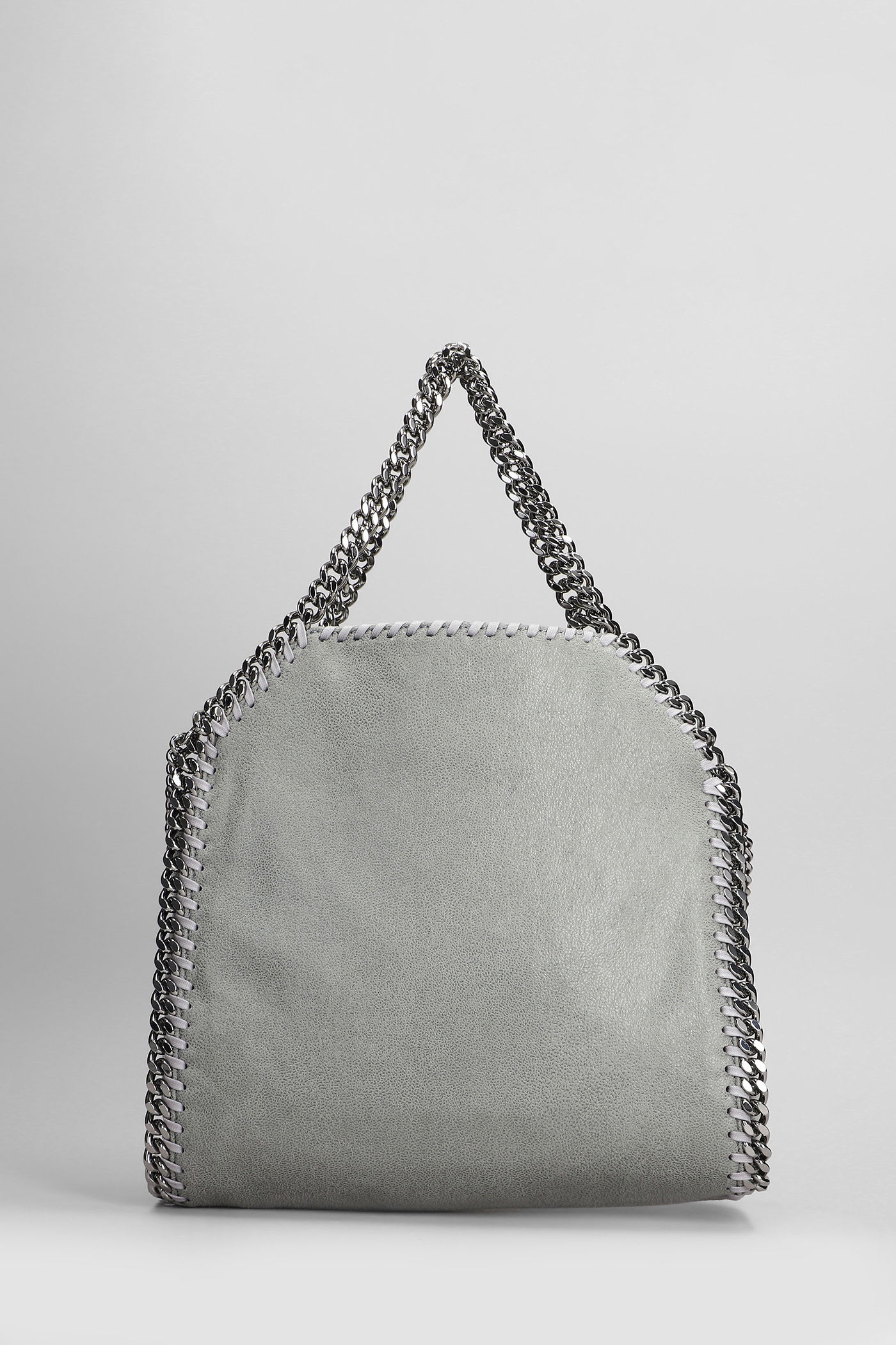 Stella Mccartney Falabella Mini Tote In Grey Polyester In Gray