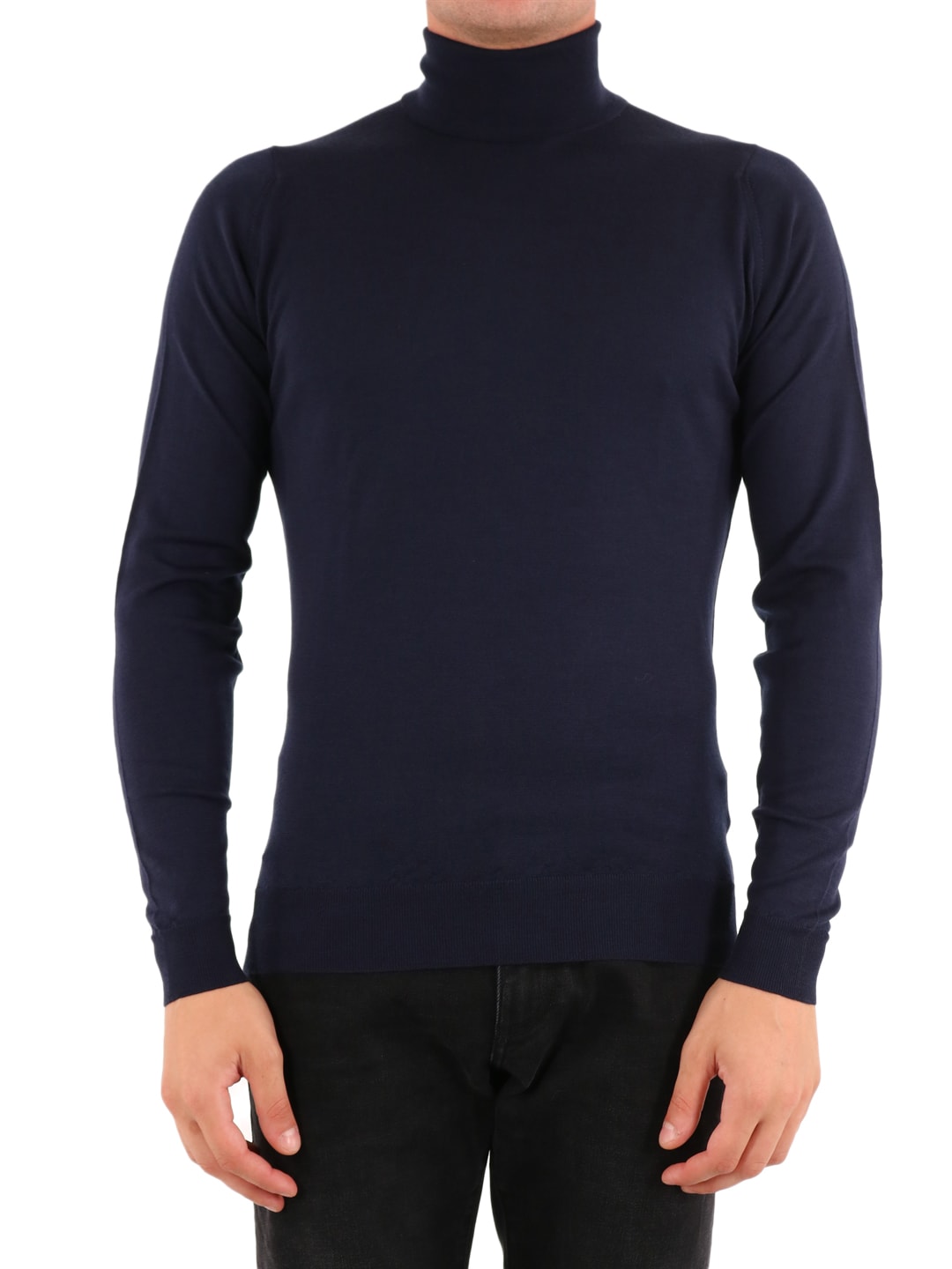 John Smedley Merino Wool Sweater Blue