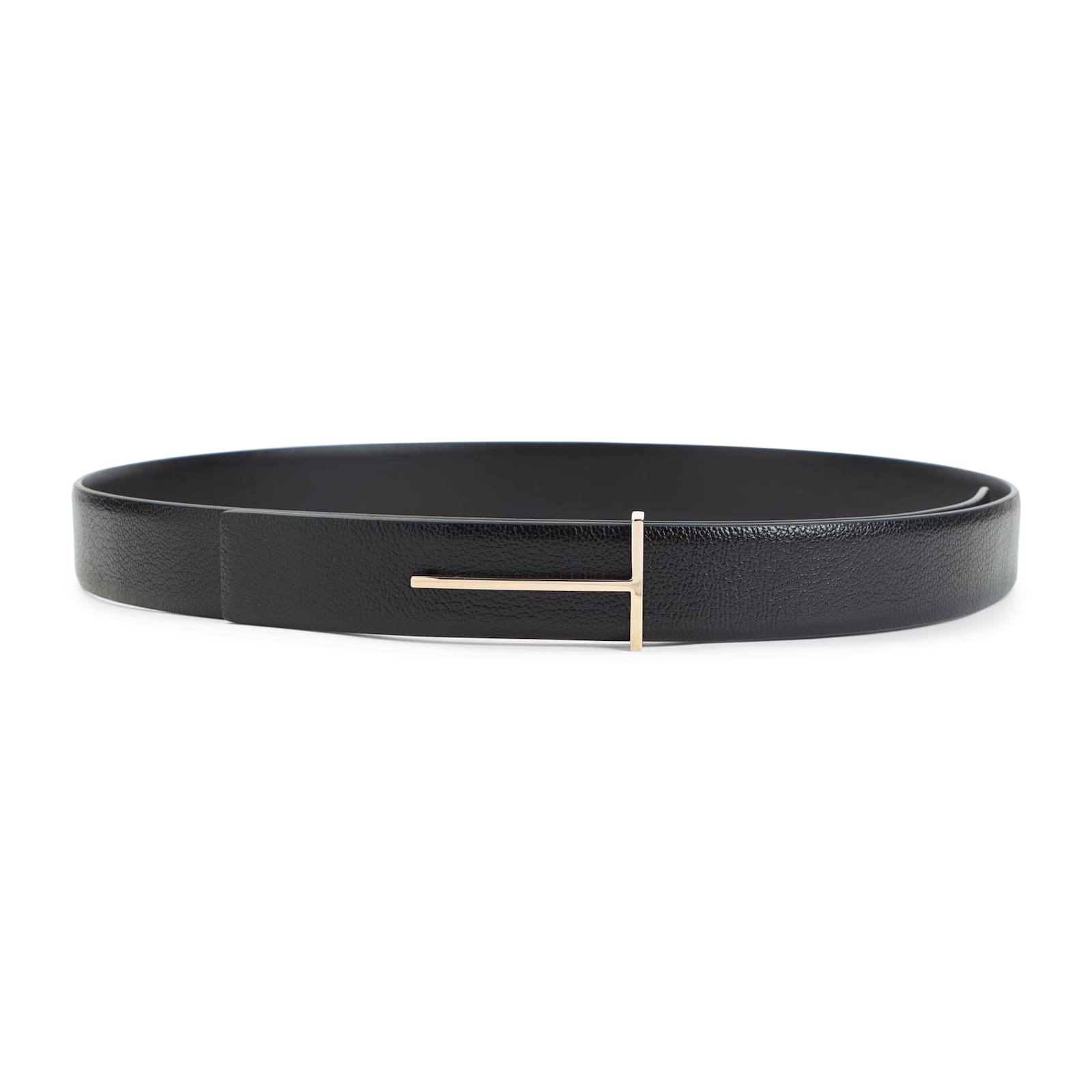 Tom Ford Smooth Finish Leather Belt Accessory In Black