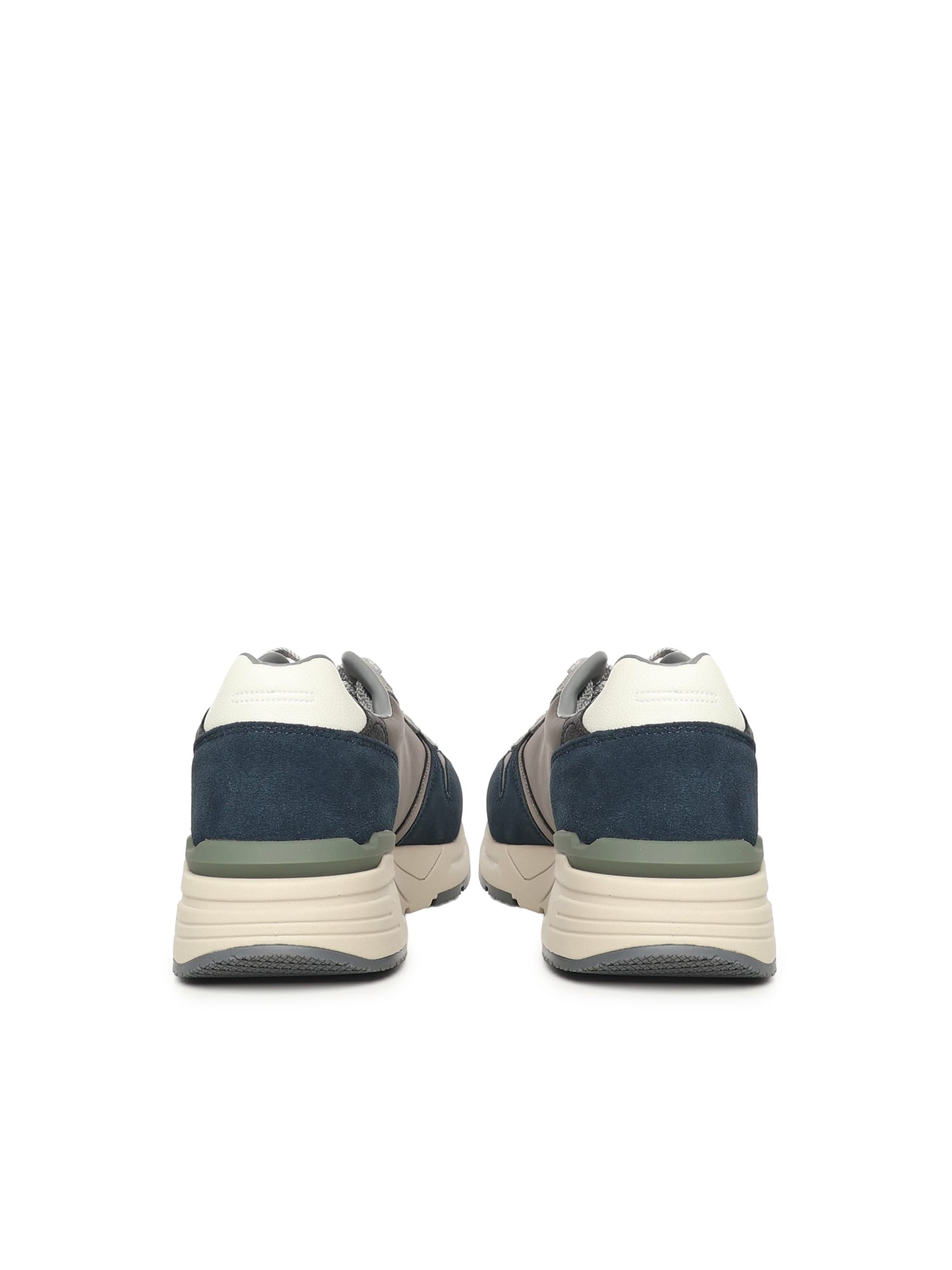 Blauer Gray Leather Men Sneaker In Multi