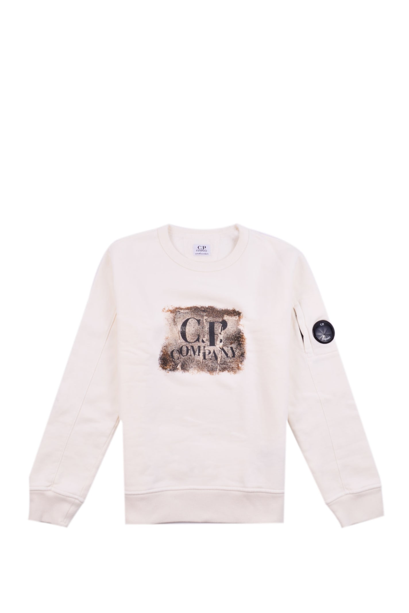 C.P. Company Sweatshirt In Fleece Cotton With Print