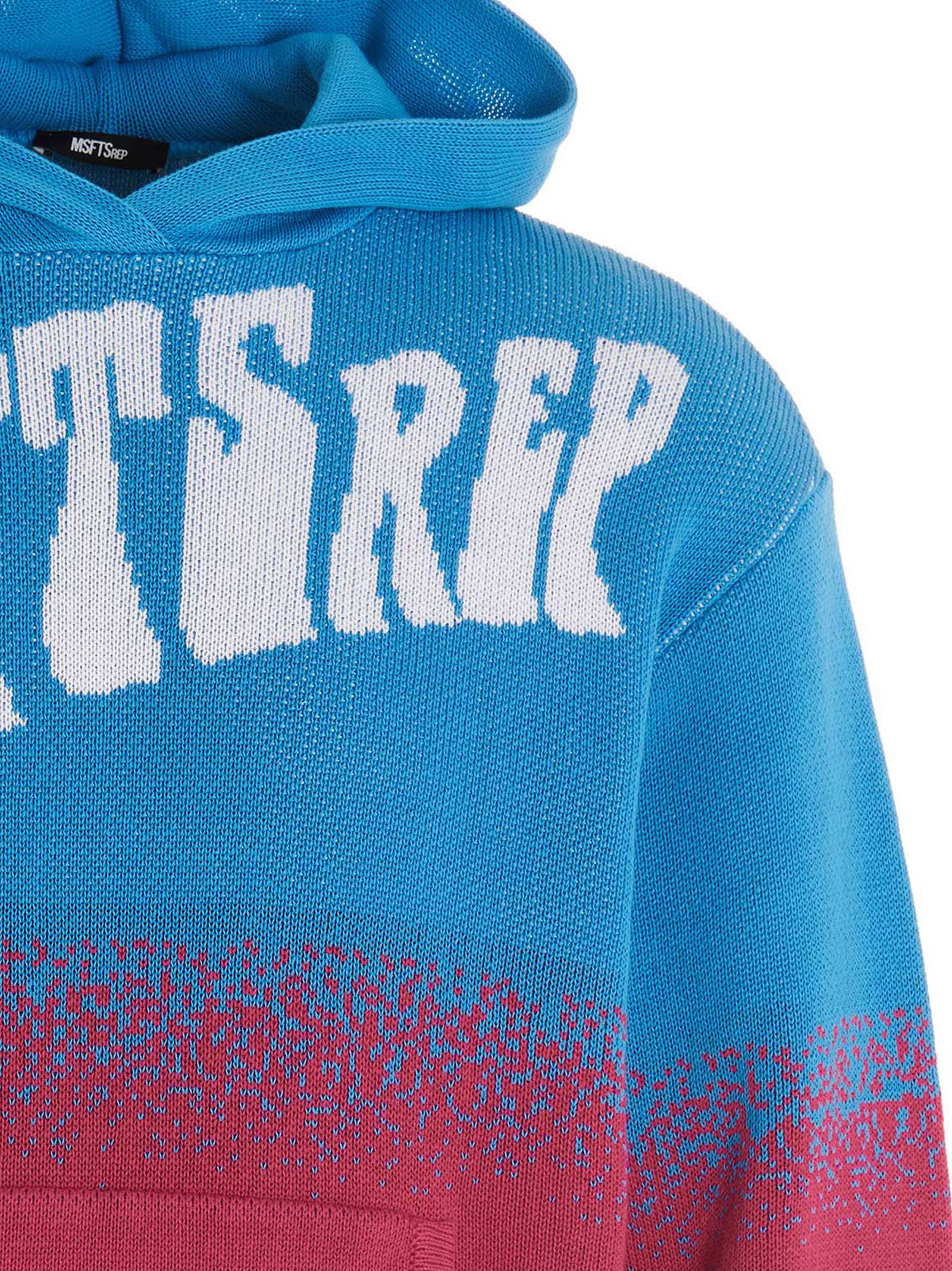 Shop Msftsrep Logo Hooded Sweater In Multicolor