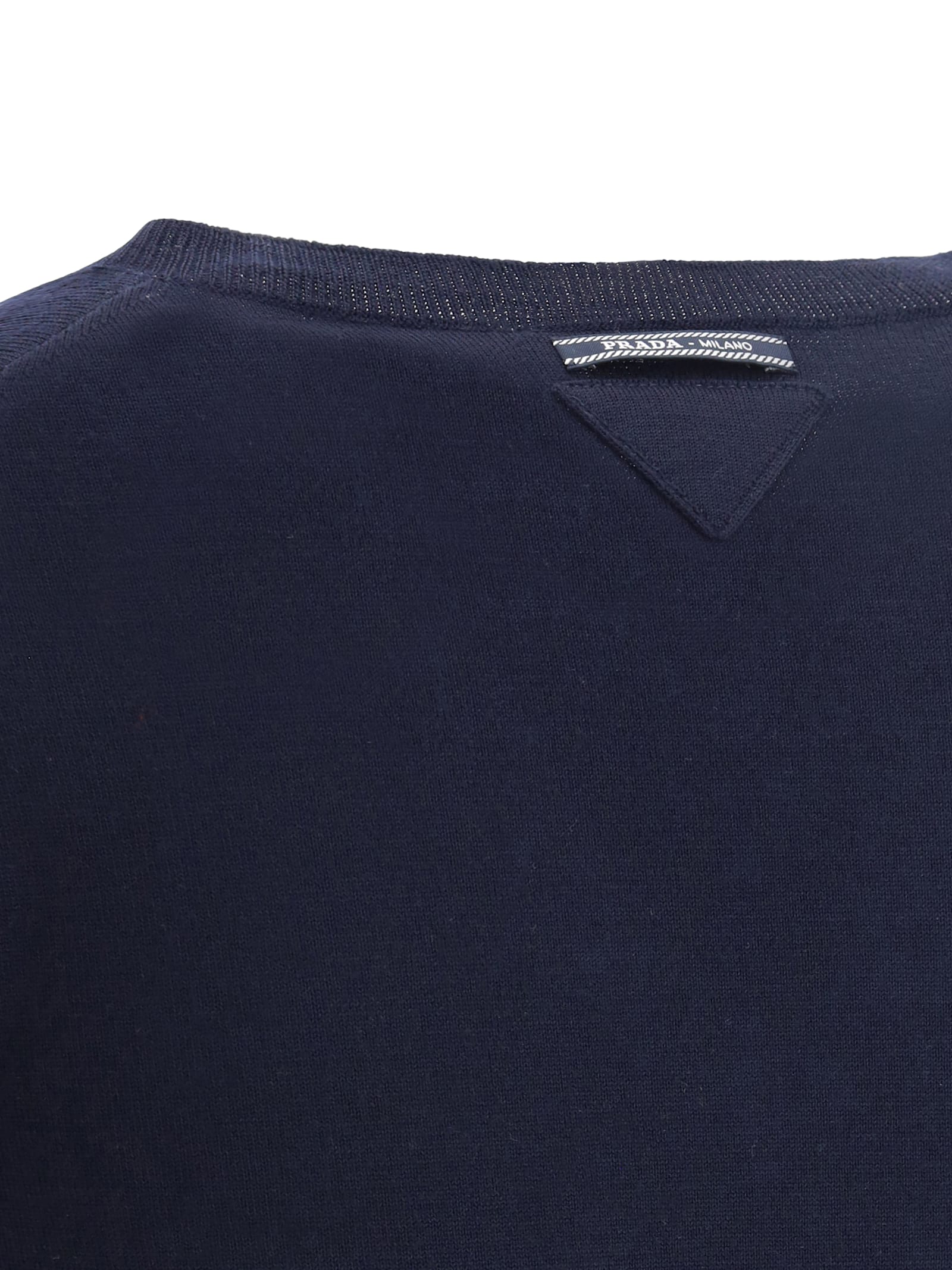 Shop Prada Virgin Wool Sweater In Bleu