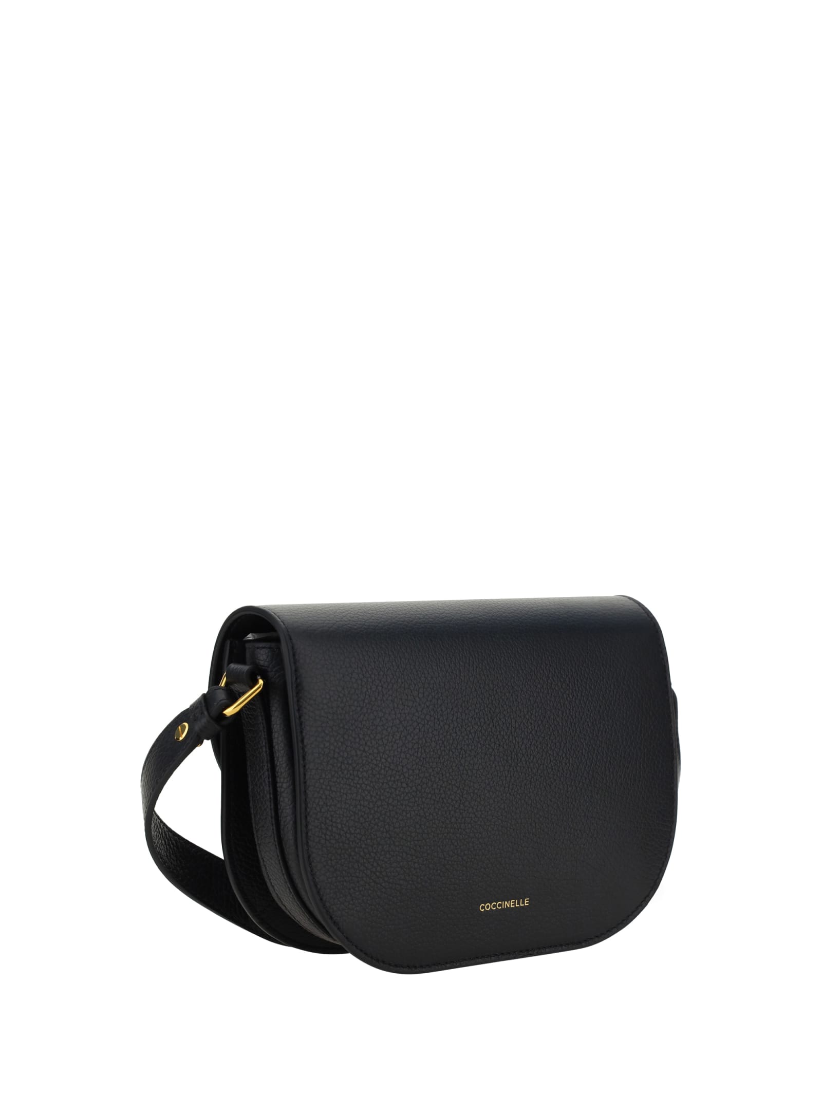 Shop Coccinelle Dew Shoulder Bag In Black