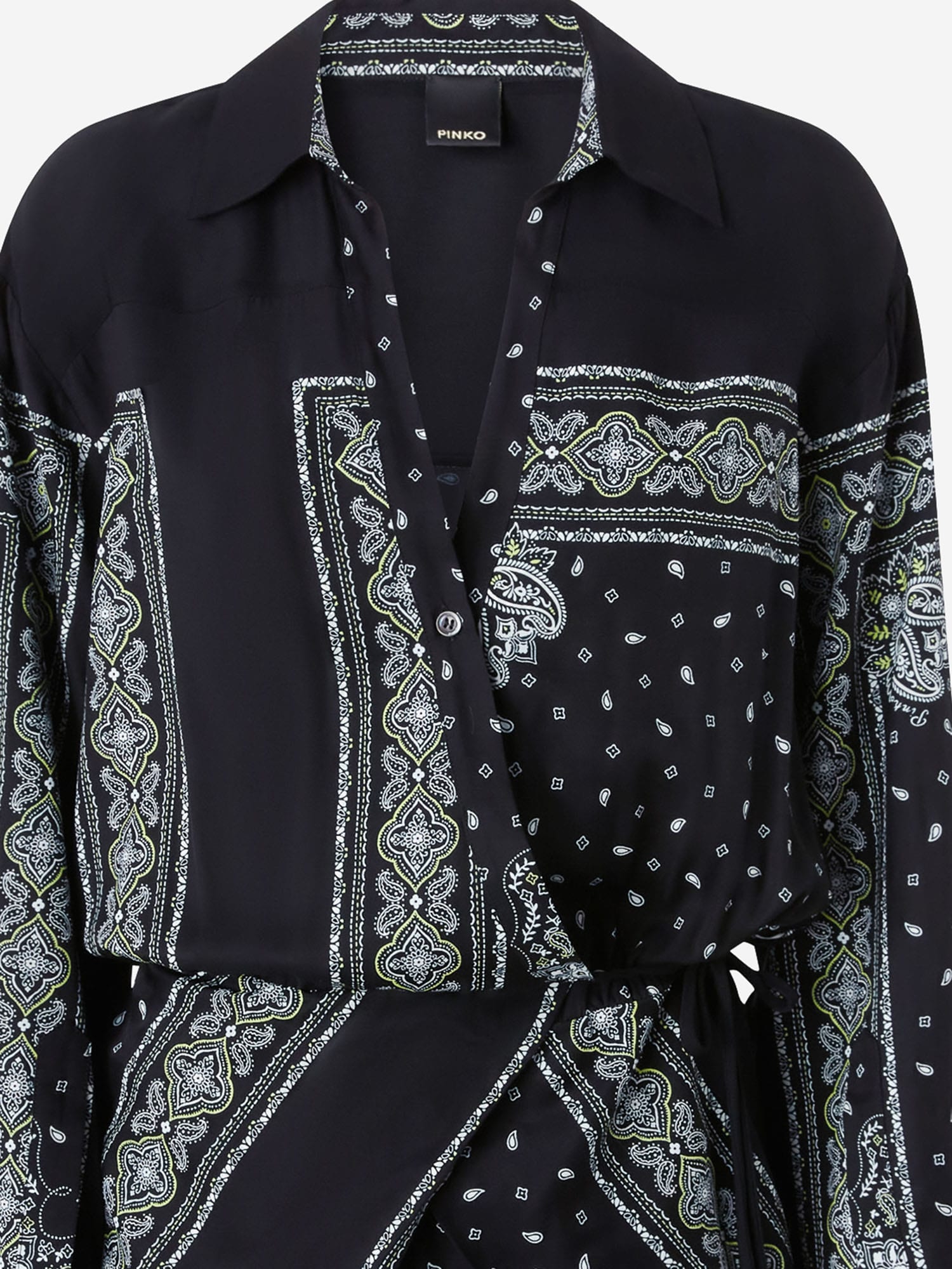 Shop Pinko Viscose Dress With Bandana Print