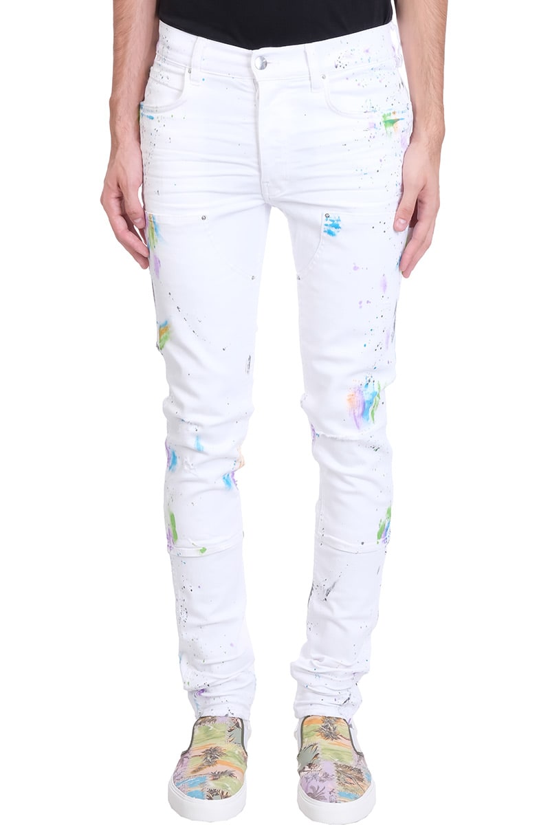 AMIRI Painter Workman Jeans In White Denim