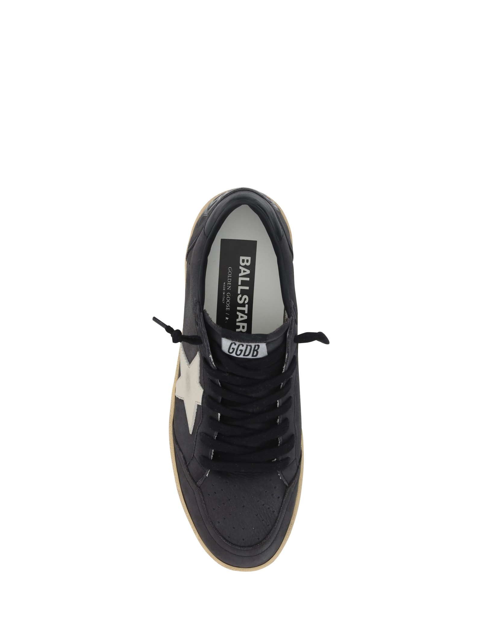 Shop Golden Goose Ball Star Sneakers In Dark Gray Sand