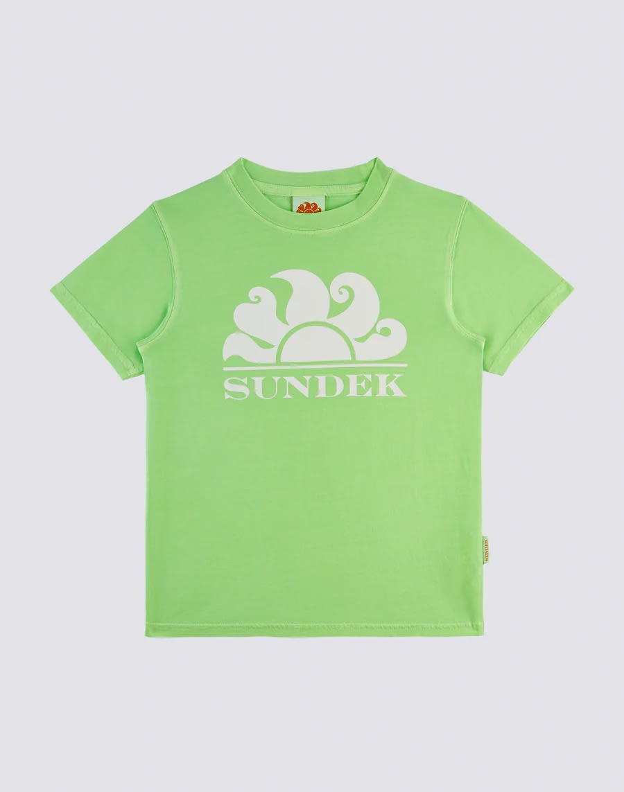 Shop Sundek T-shirt Con Stampa In Green