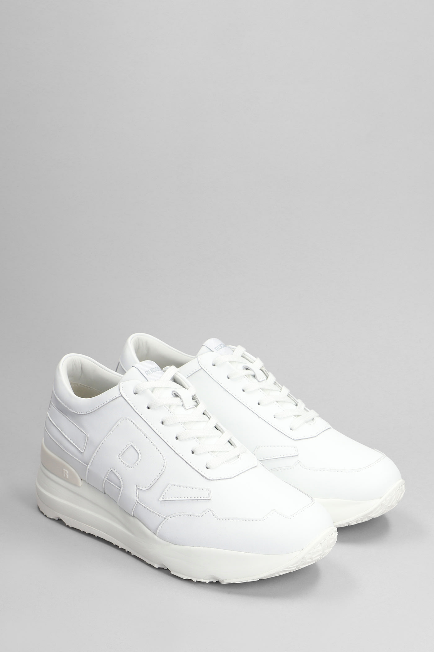 Shop Ruco Line R-evolve Sneakers In White Leather