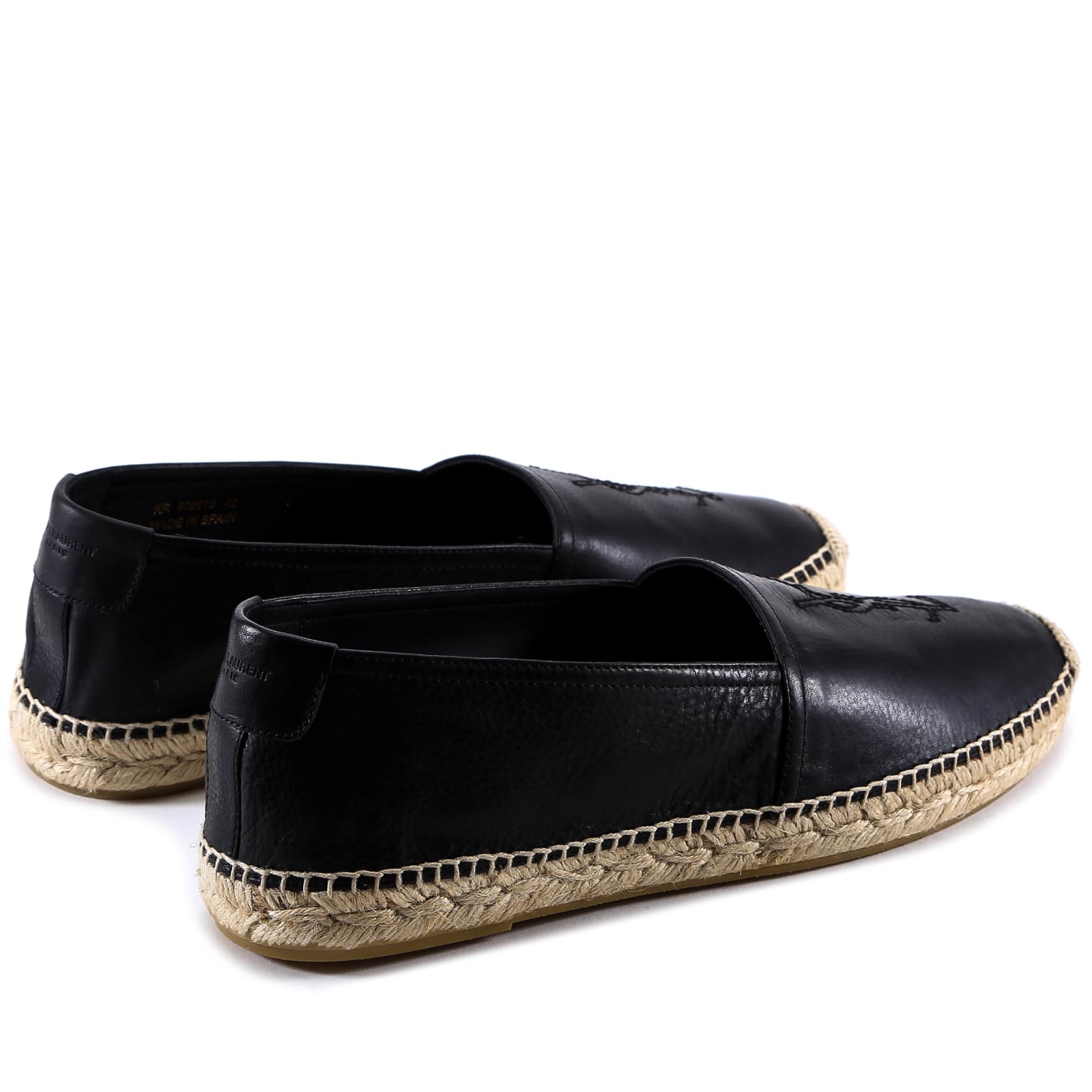 Shop Saint Laurent Espadrilles In Black