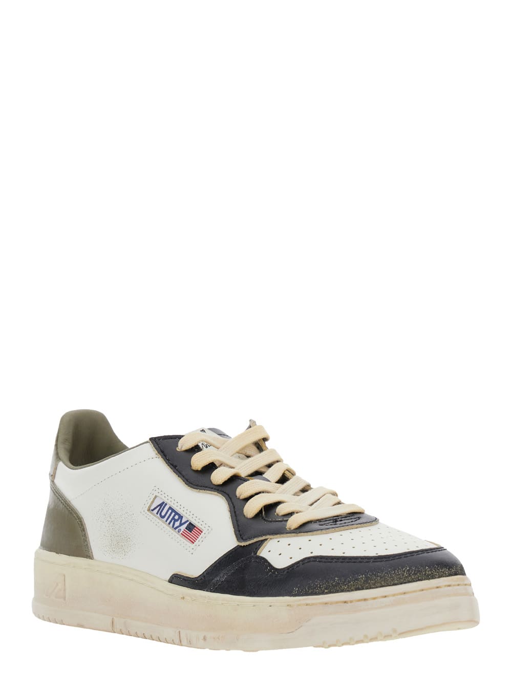Autry Leather Medalist Low Super Vintage Sneakers In White