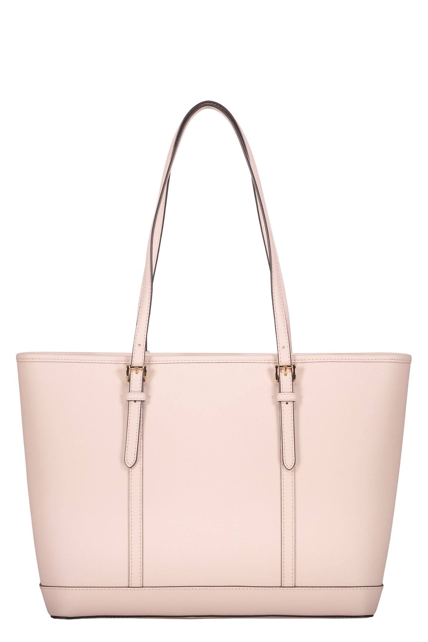 Michael Kors Jet Set Leather Tote Bag In Pink