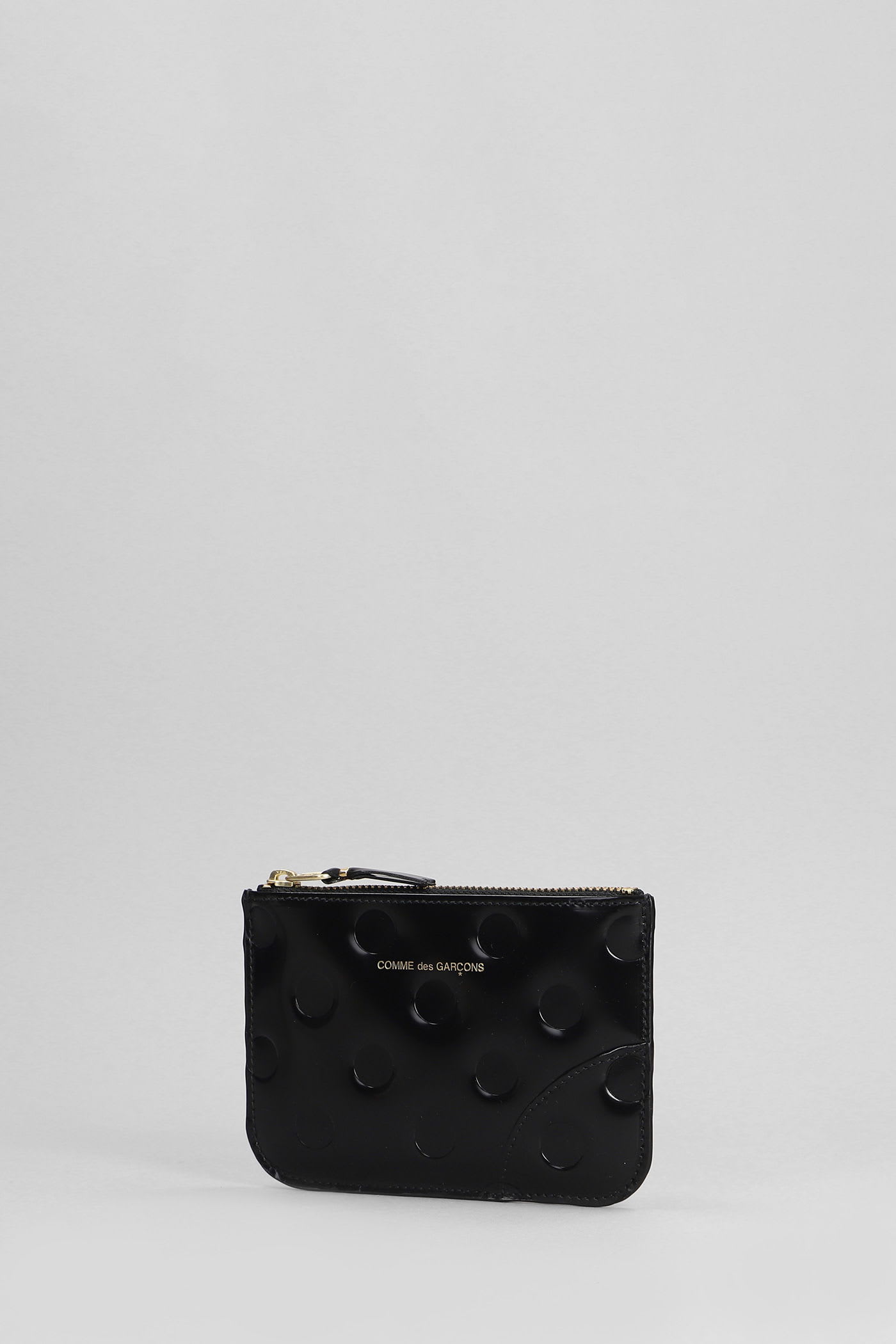 Comme Des Garçons Wallet In Black Leather In Black