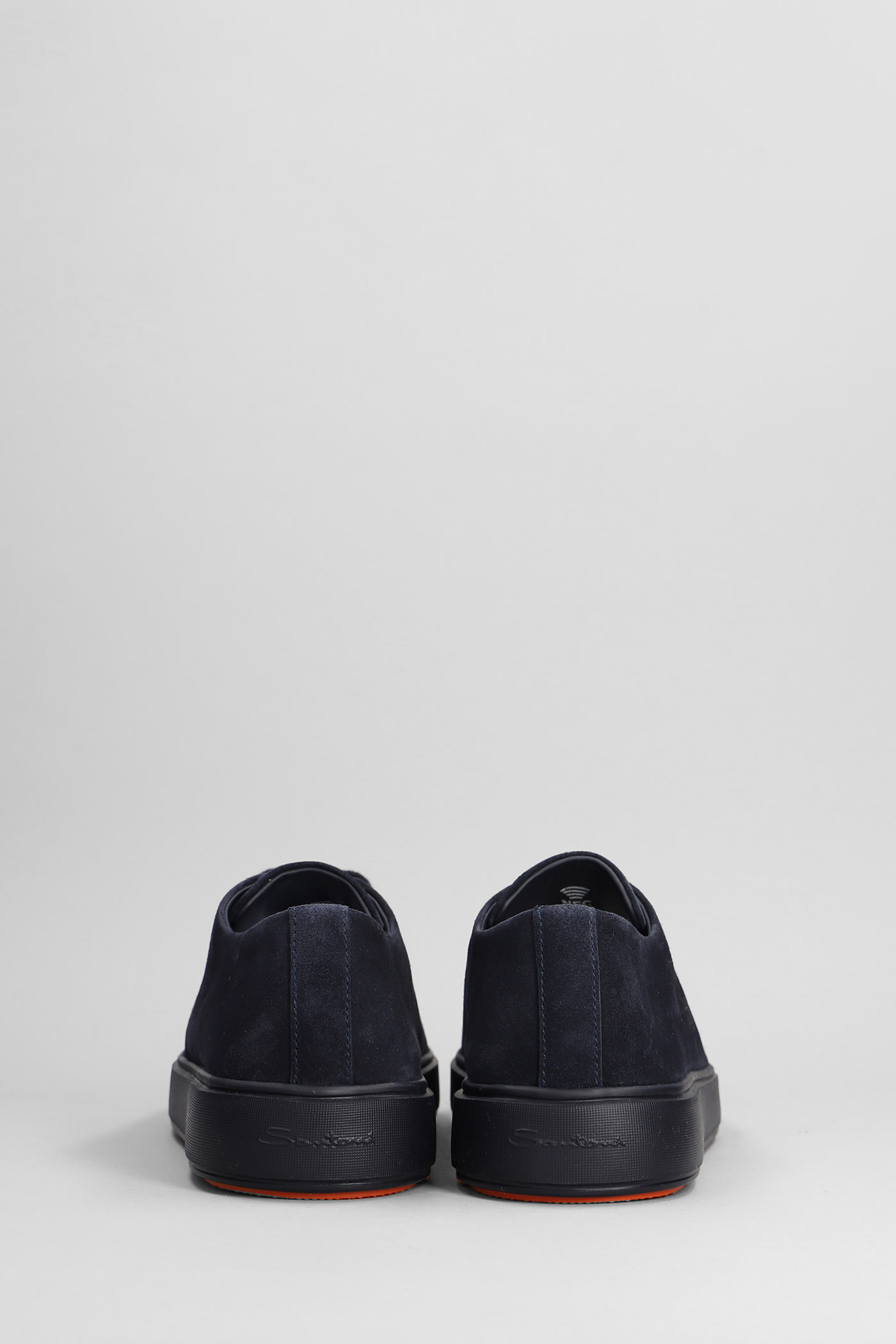 Shop Santoni Febe Sneakers In Blue Leather