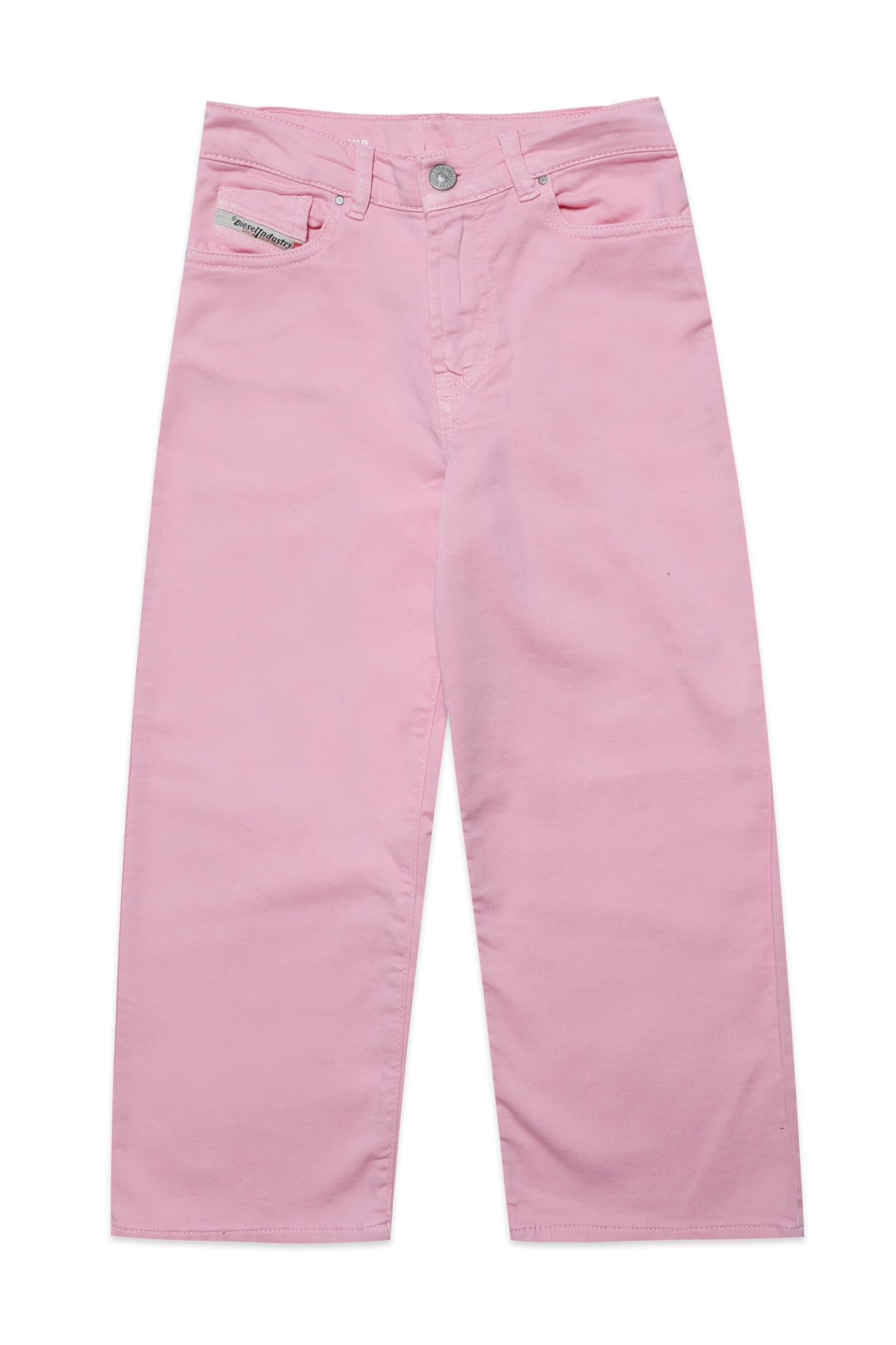 Diesel Kids' 2000-j Jjj Trousers Joggjeans® 2000 Flare Mid-rise Pastel Pink