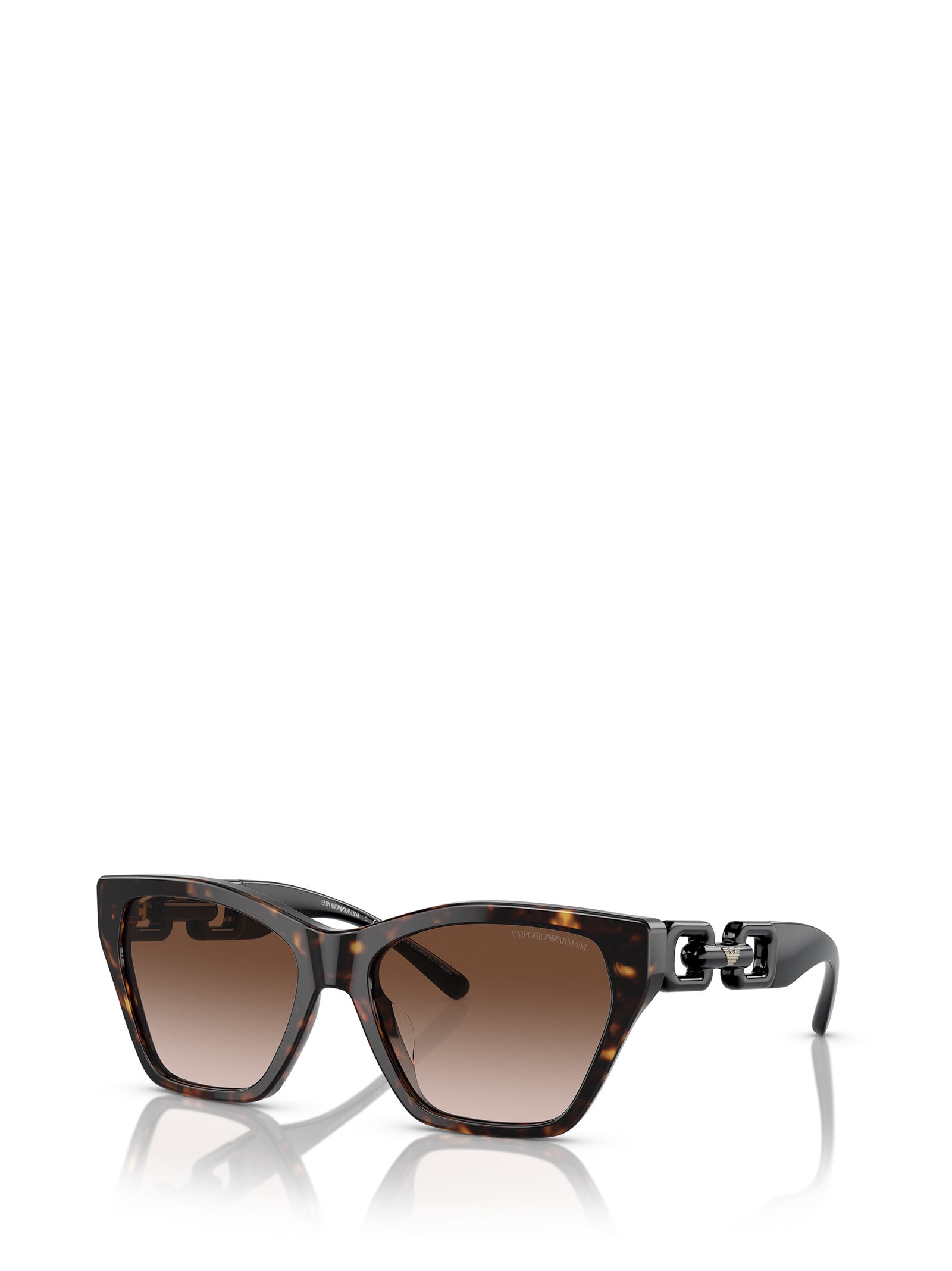 Shop Emporio Armani Ea4203u Shiny Havana Sunglasses