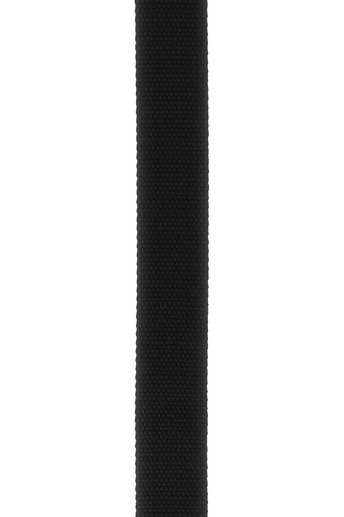 Shop Carhartt Black Fabric Clip Belt Chrome In Nero