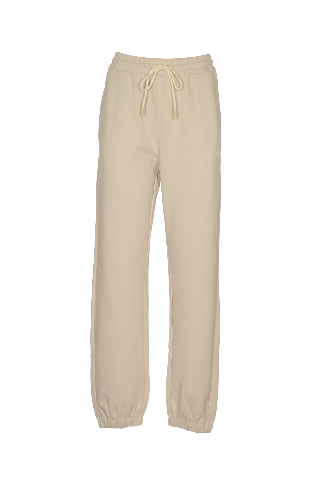 Msgm Laced Track Pants In Neutral