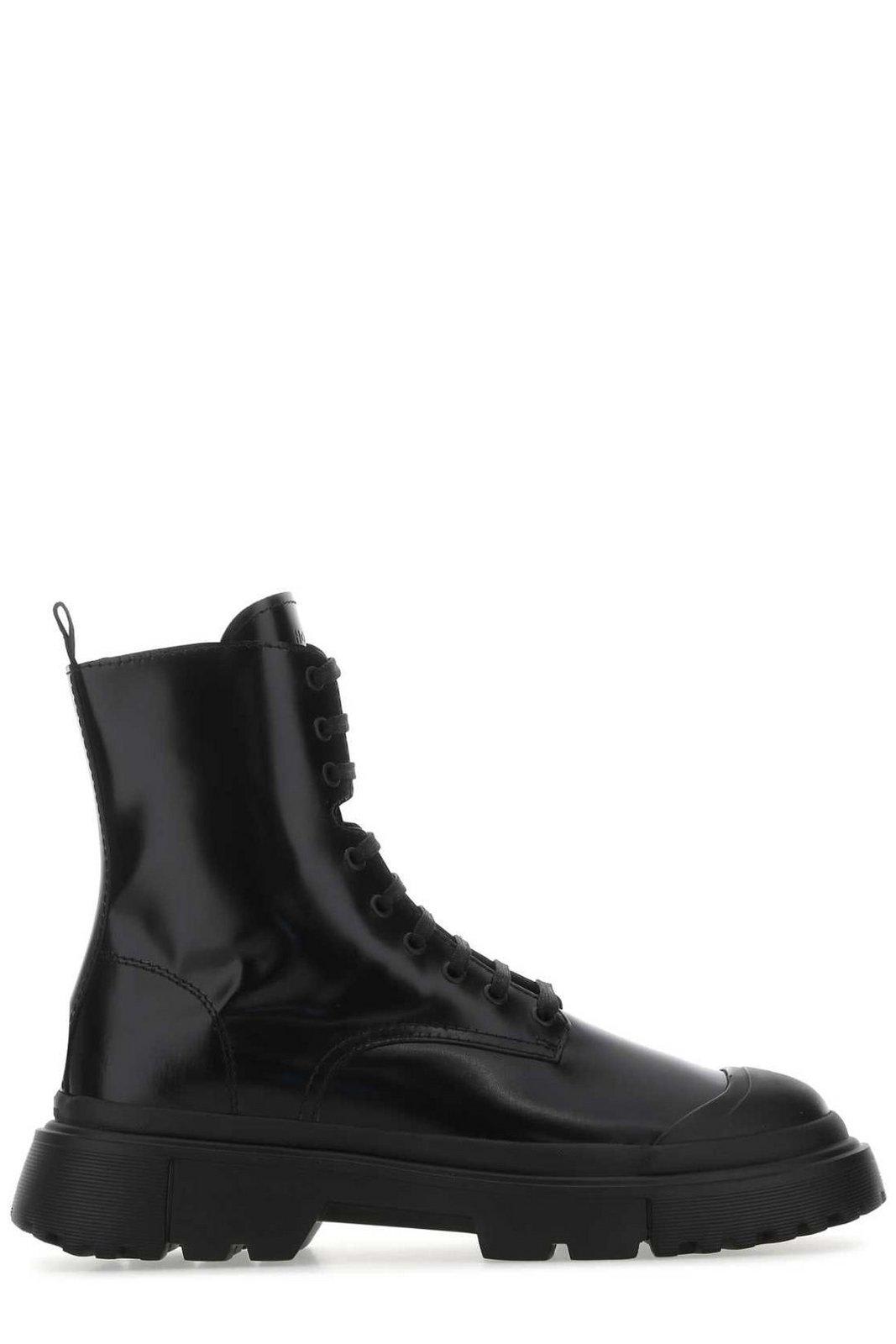 Hogan H619 Combat Lace-up Boots
