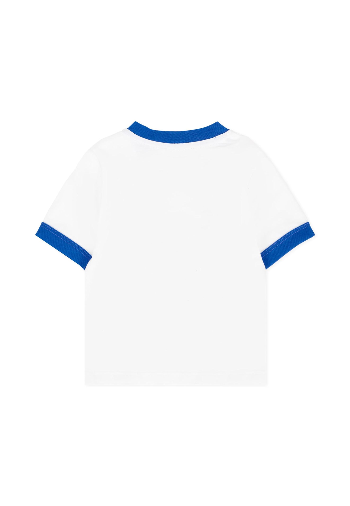 Kenzo White T-shirt Set For Baby Boy With Tiger In Multi