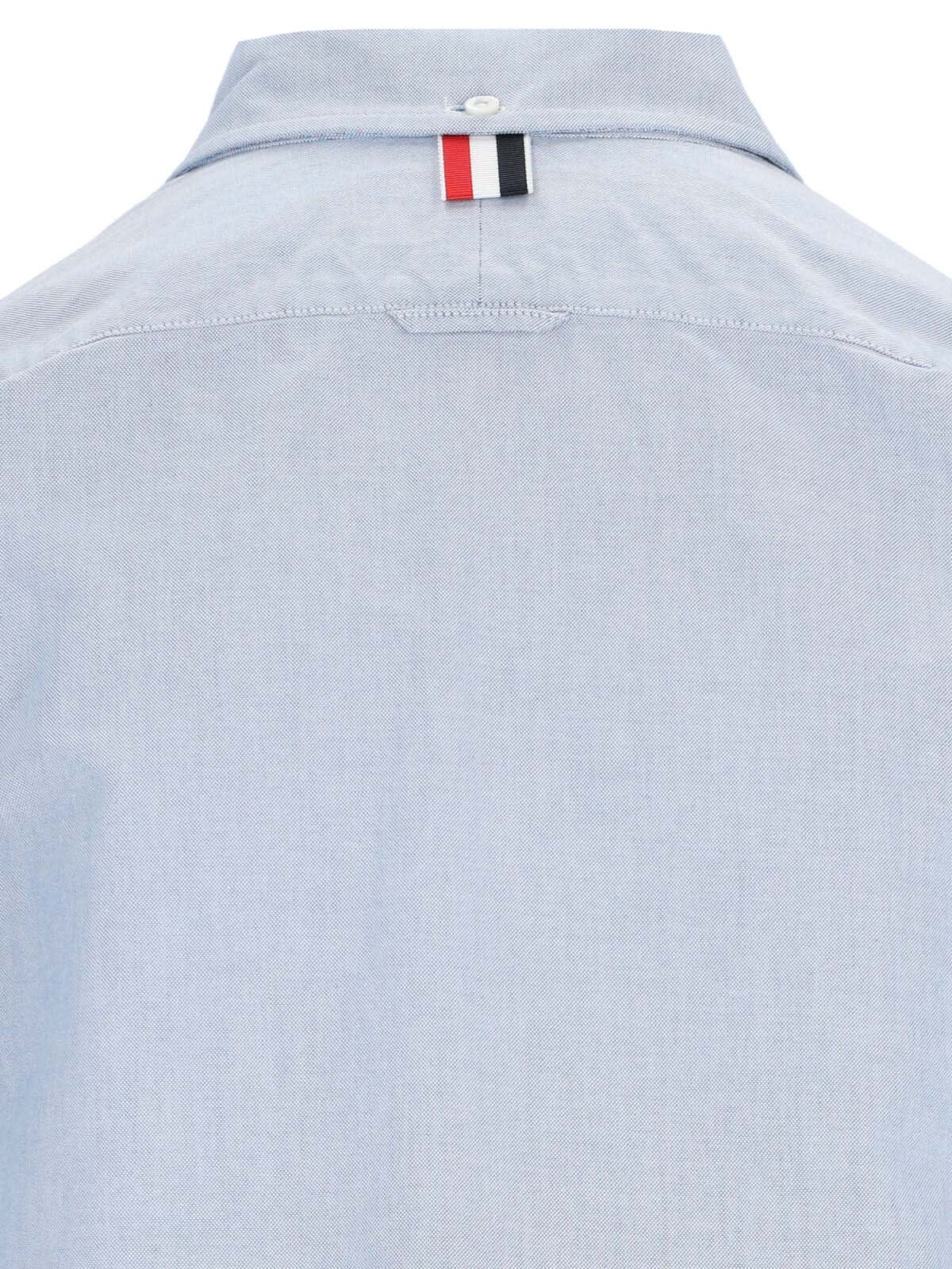 Shop Thom Browne Chemisier Dress In Light Blue