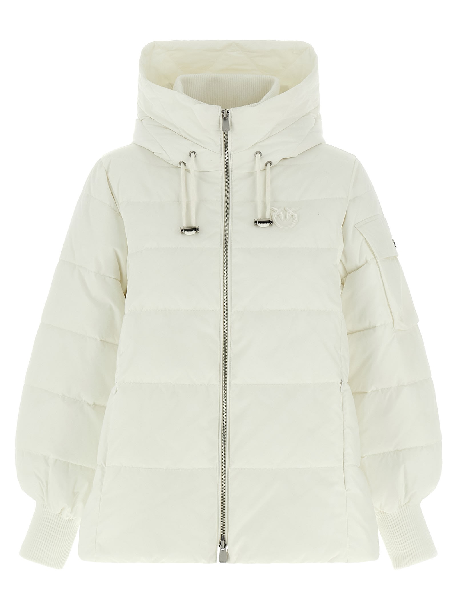 Pinko Crusca Puffer Jackets White In White