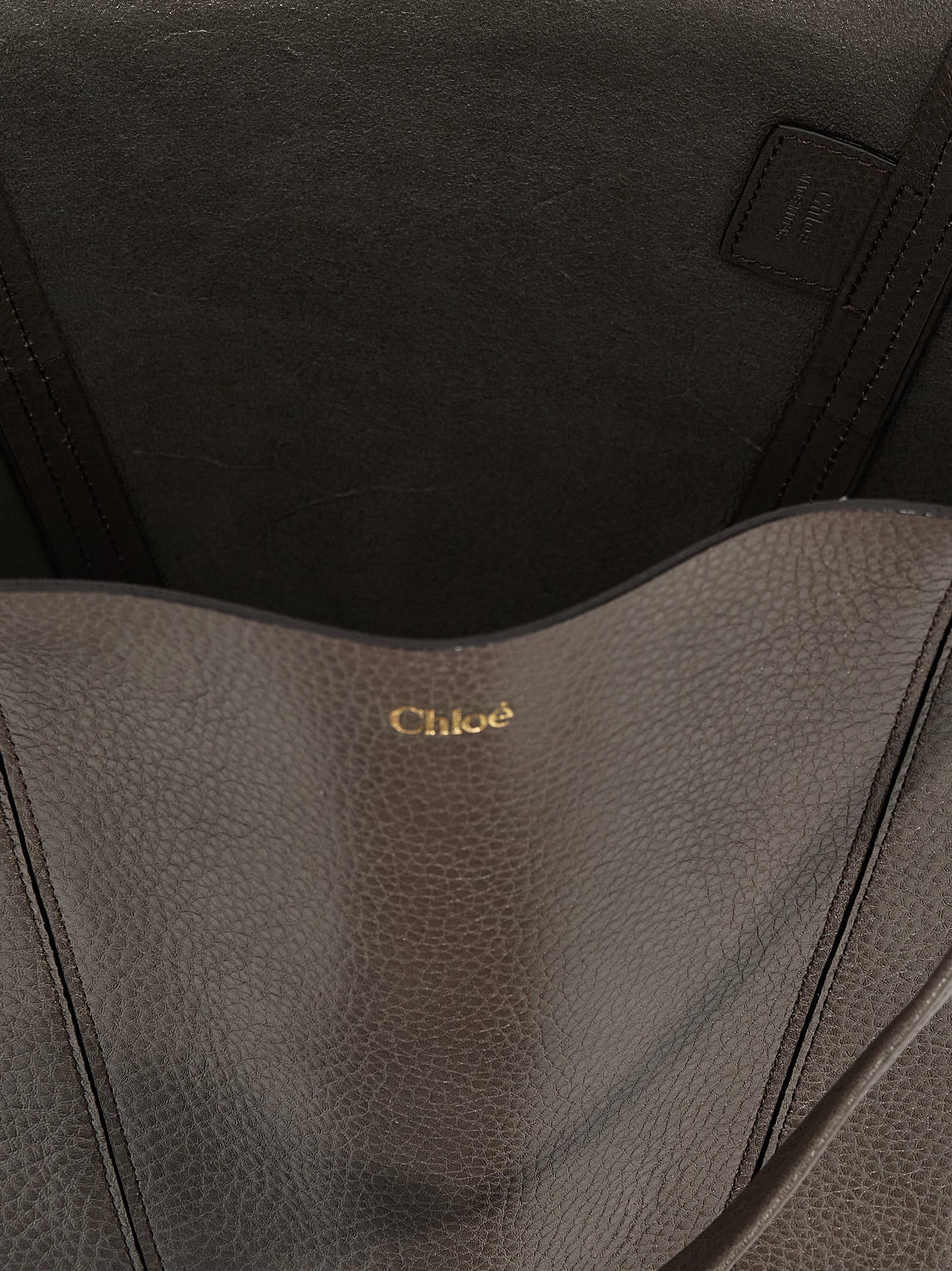 Chloé Spin Shoulder Bags Gray In Gray