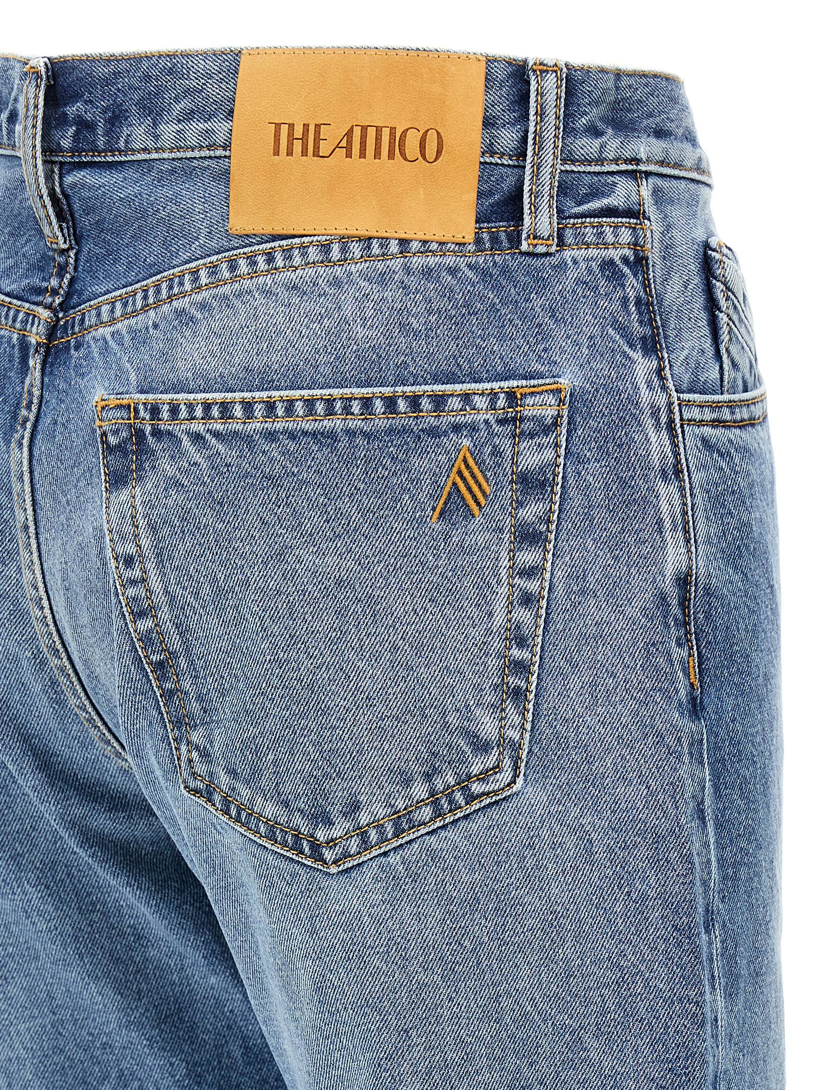 Attico Extra Long Denim Jeans For Tall Individuals In Blue