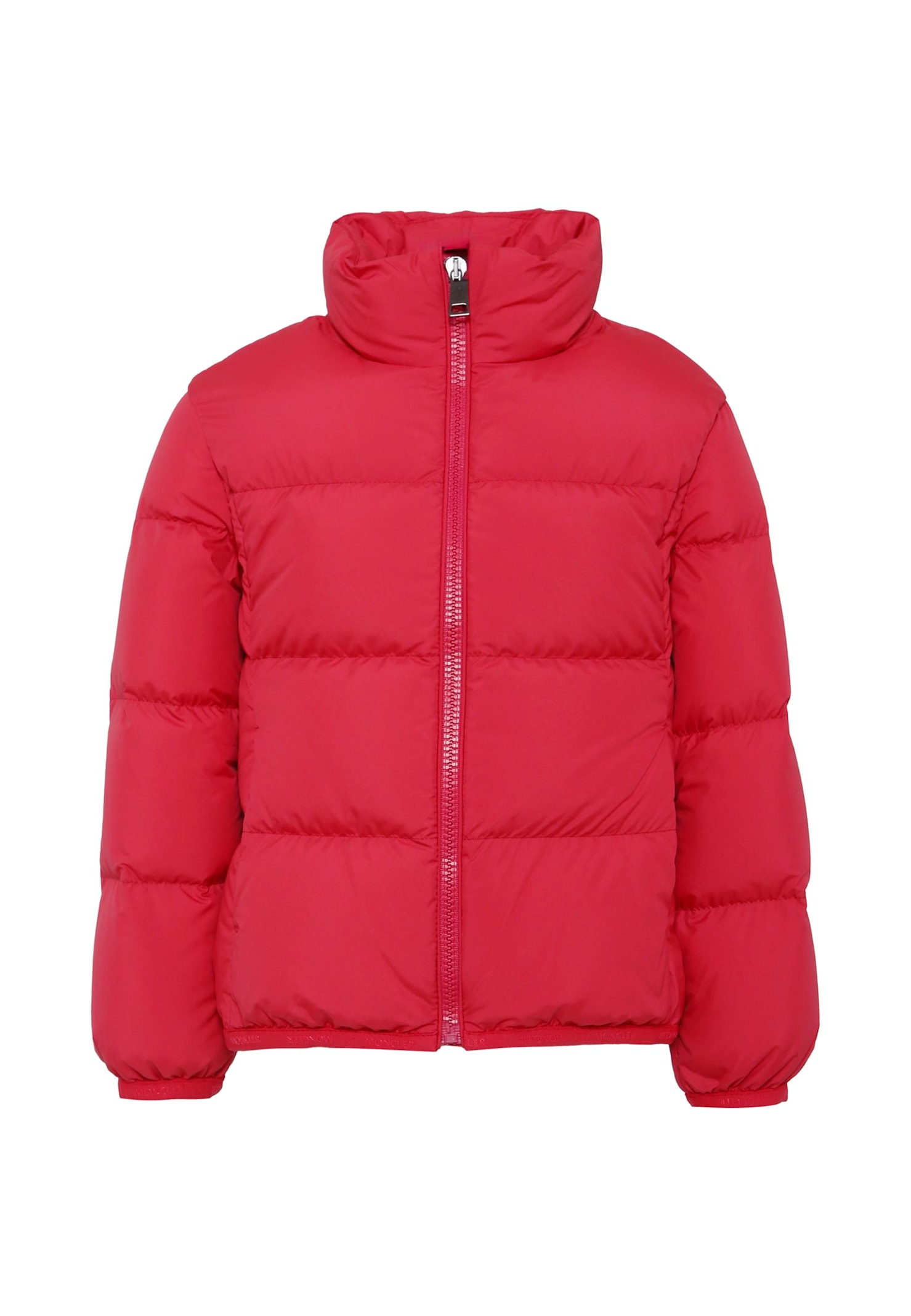 Moncler Pink Cermasa Down Jacket For Girl With Logo In Pink