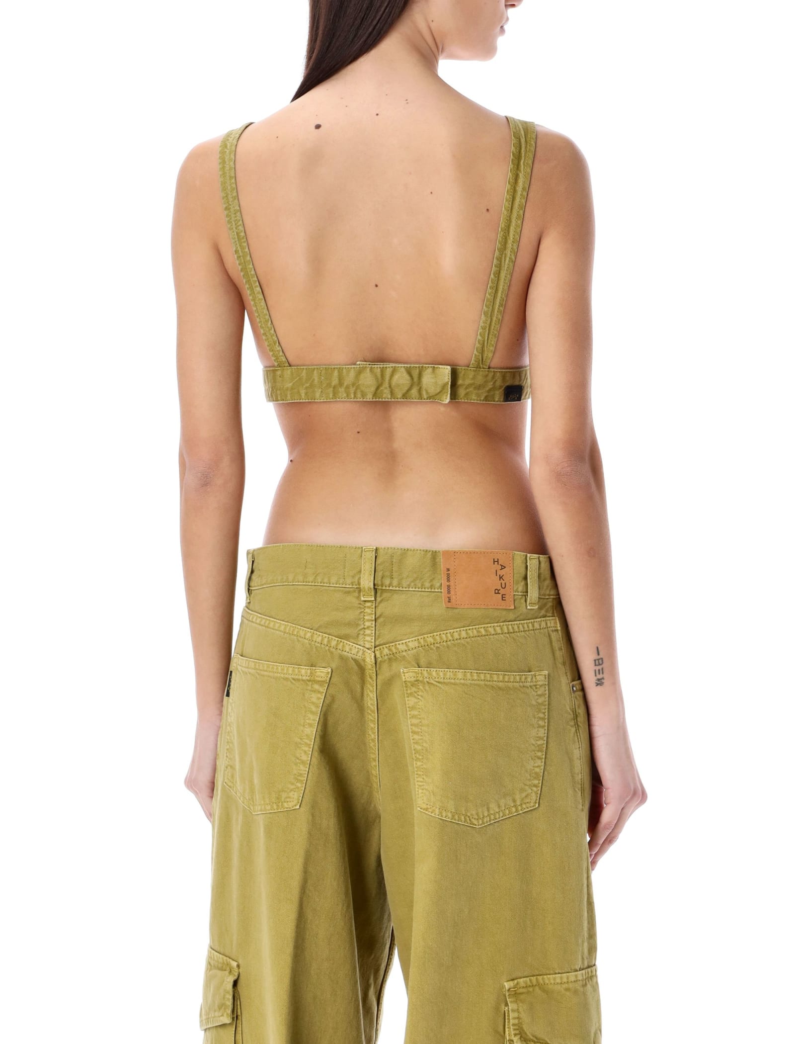 Shop Haikure Tessa Bra Top In Olive