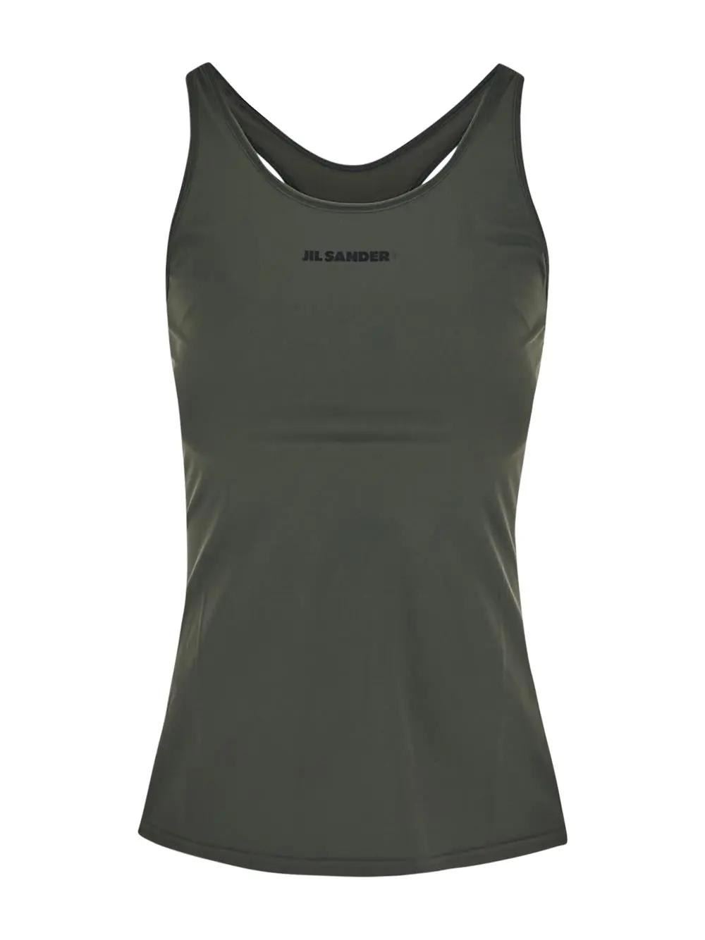 Shop Jil Sander Technical Tank Top In Green