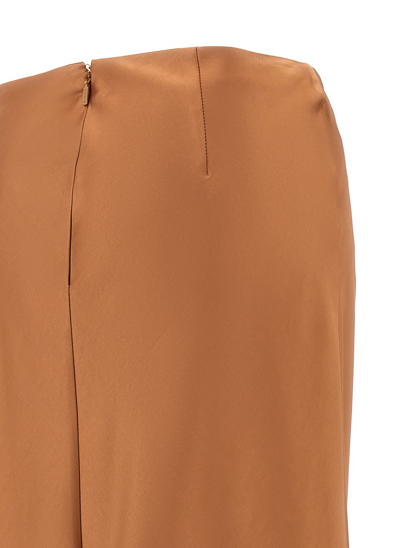 Shop Pinko Conversione Skirt  In Brown