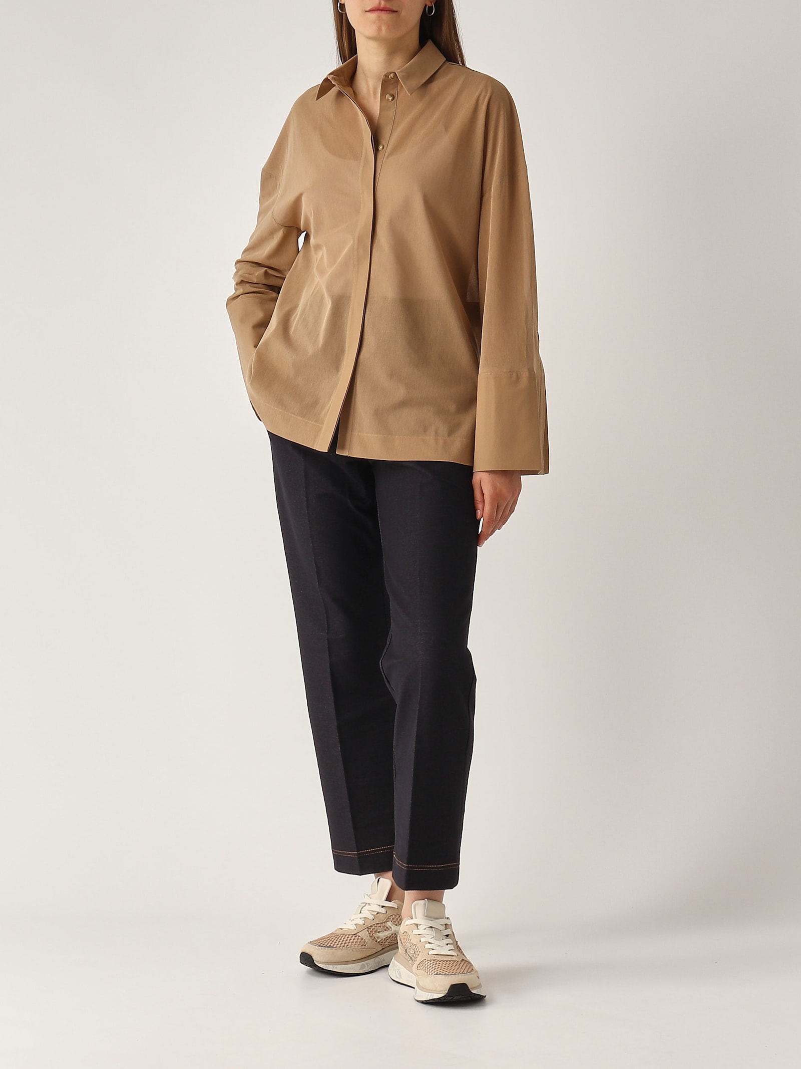 Max Mara Ombra Trousers In Denim Scuro