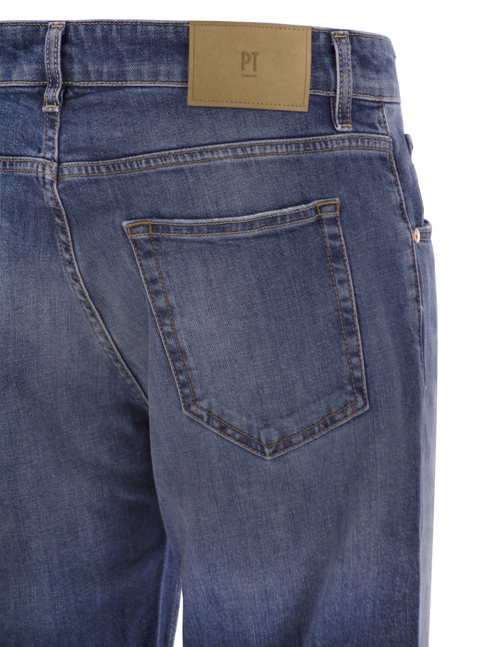 Pt Torino Rebel- Straight-leg Jeans In Blue