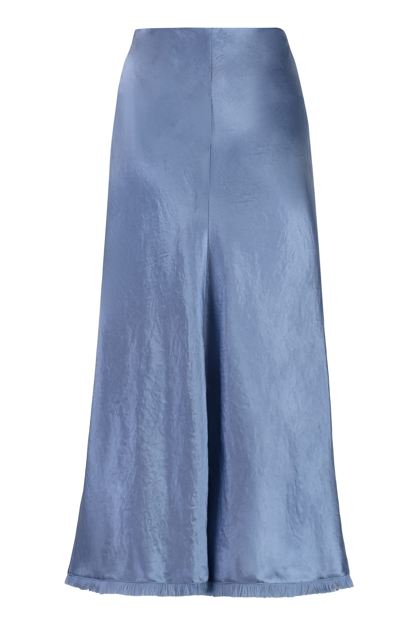 Shop Vince Satin Skirt In Light Blue