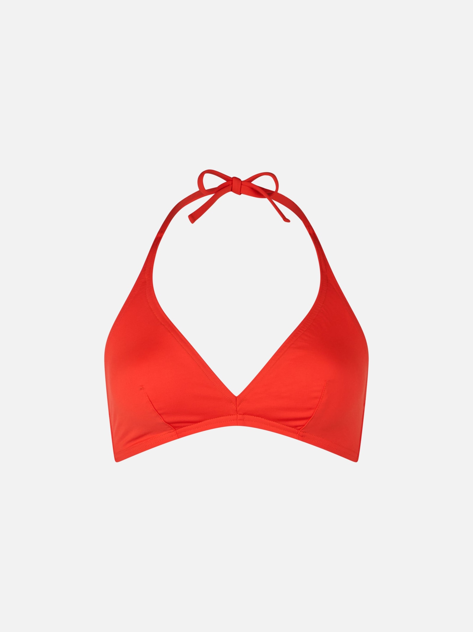 Mc2 Saint Barth Woman Triangle Bralette Orange Top Gaia In Orange