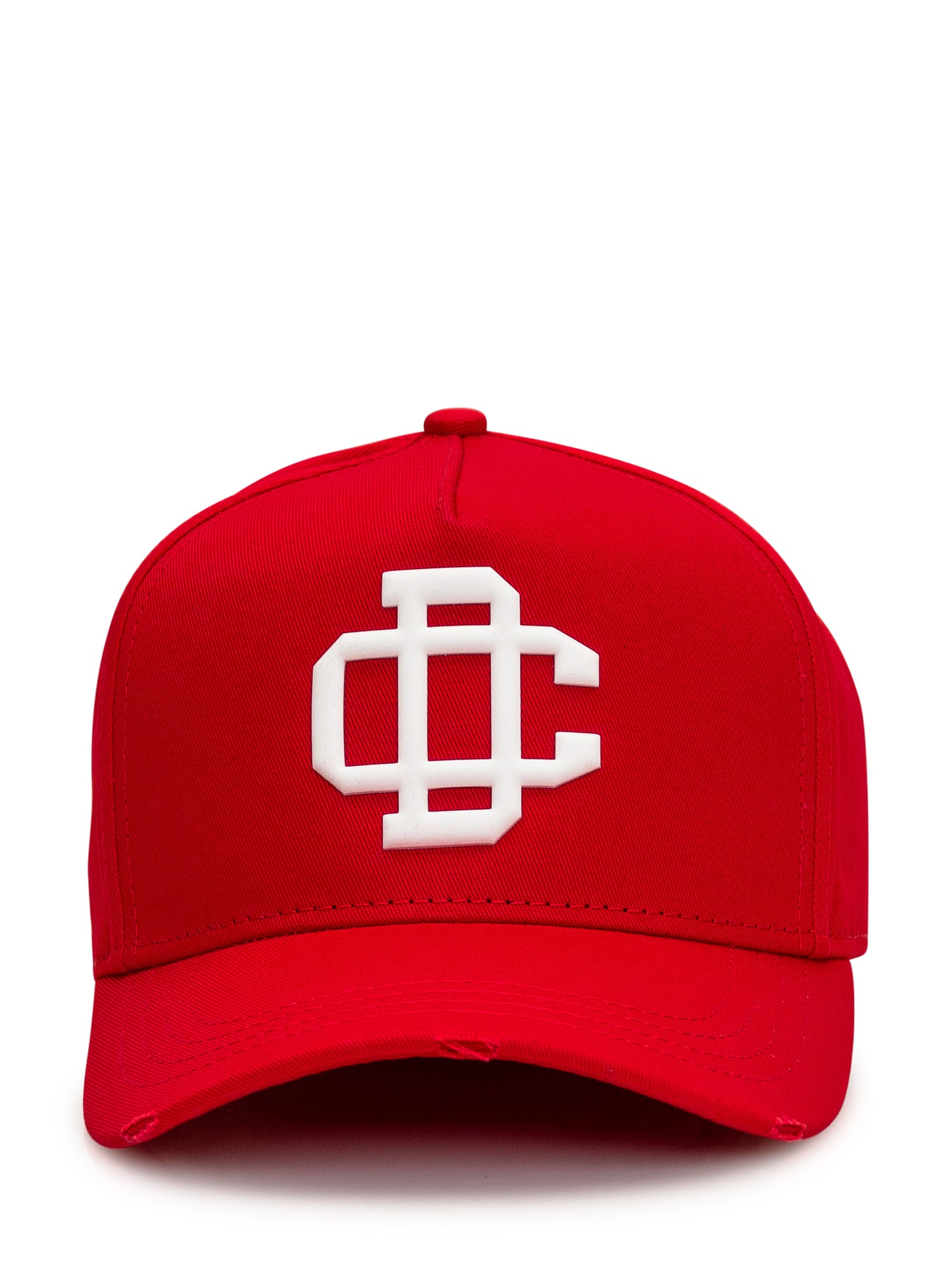 Dsquared2 Baseball Cap With Patch In Rosso