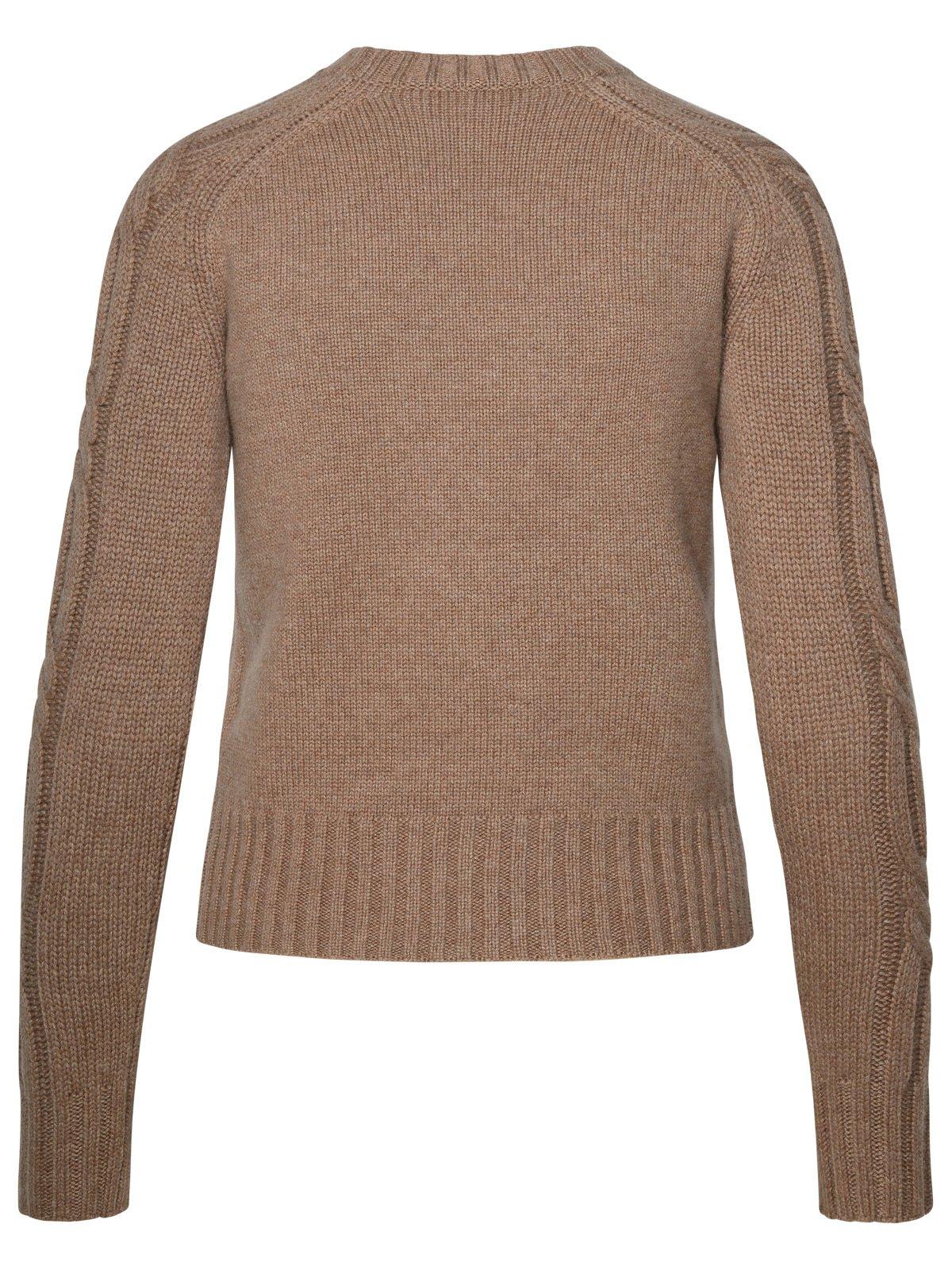 Shop Max Mara Crewneck Longsleeved Jumper In Dove