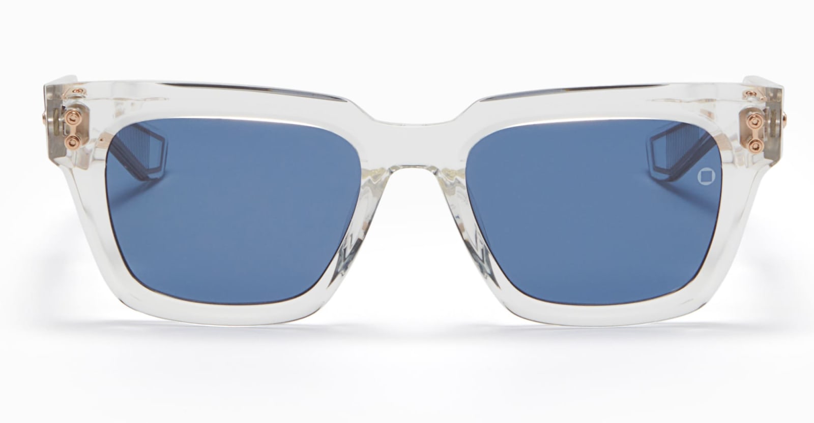 Akoni Pyxis - Crystal Clear / White Gold Sunglasses In Transparent