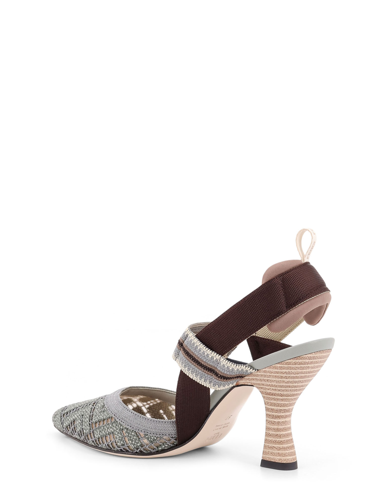 Fendi Colibri Embroidered High-heeled Sandals