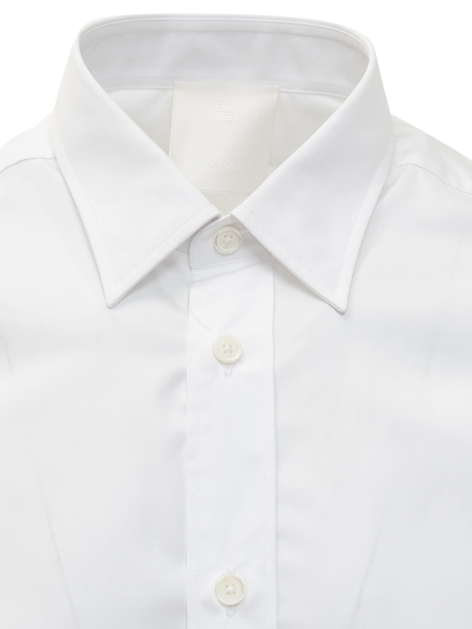 Shop Givenchy Shirt With 4g Logo In White