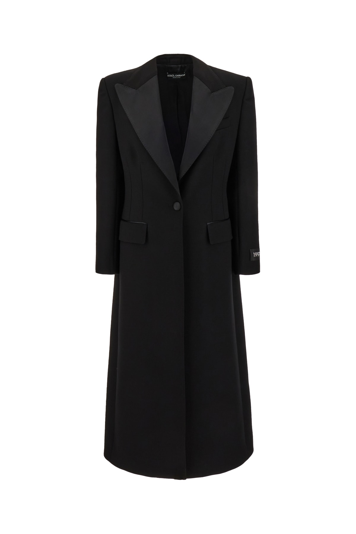 Black Wool Blend Coat