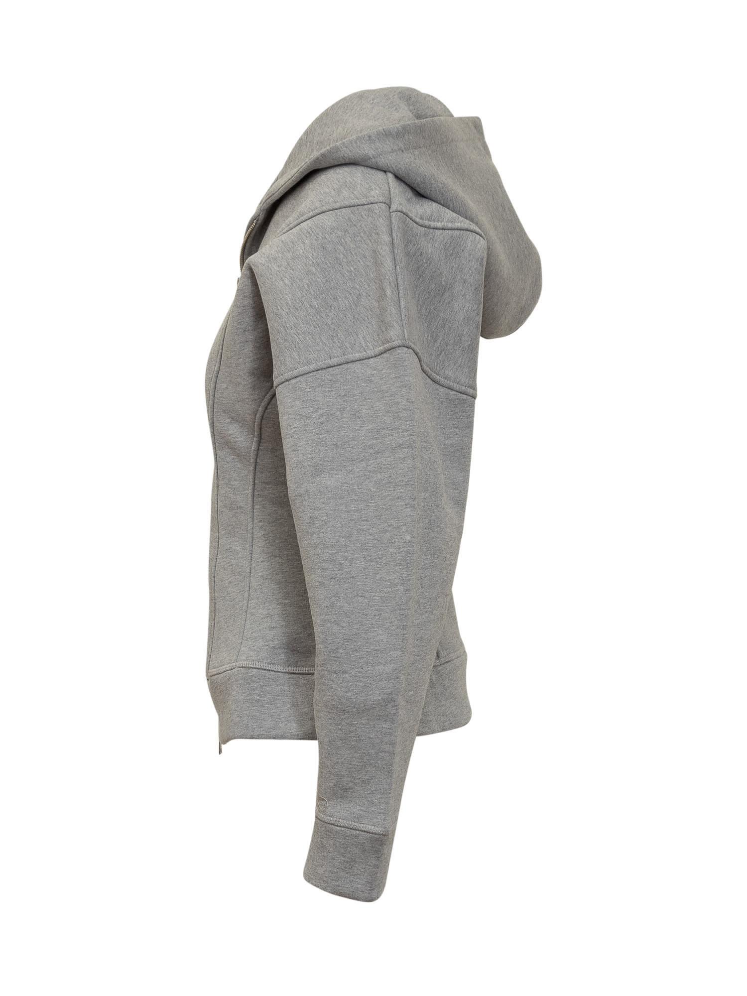 Shop Ganni Hoodie In Paloma Melange