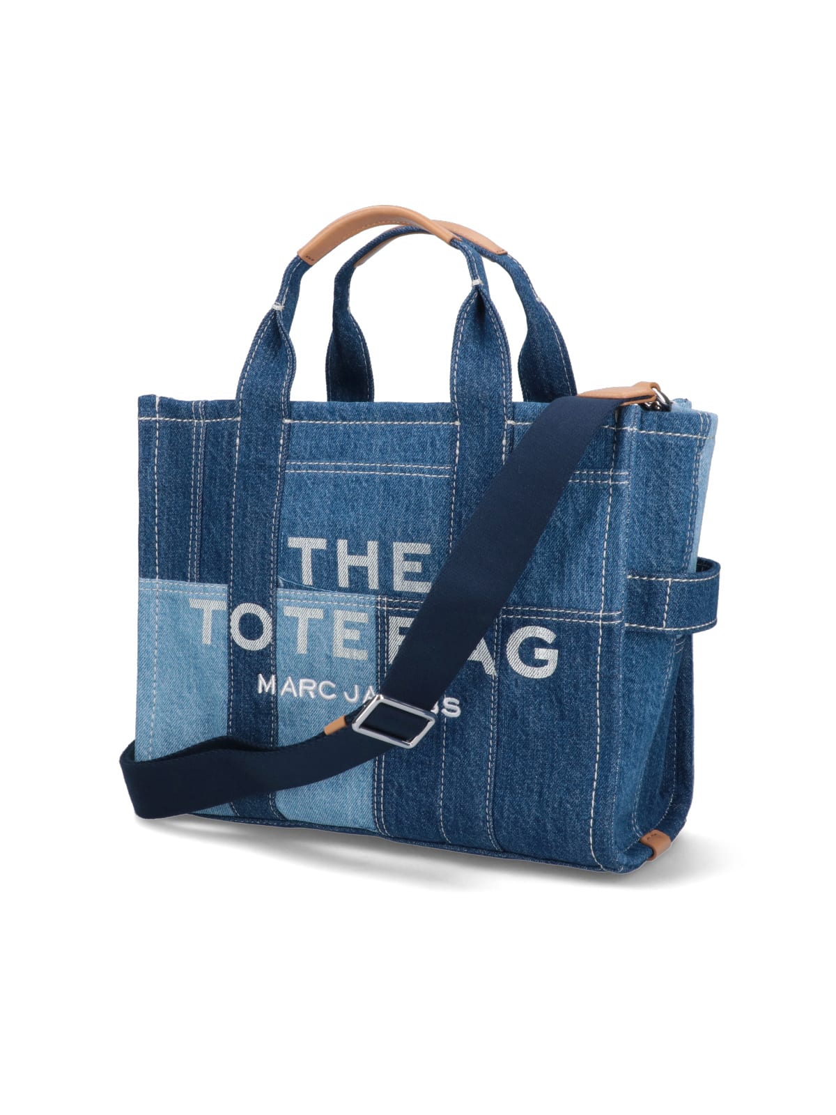 Marc Jacobs The Denim Tote Midi Bag In Blue