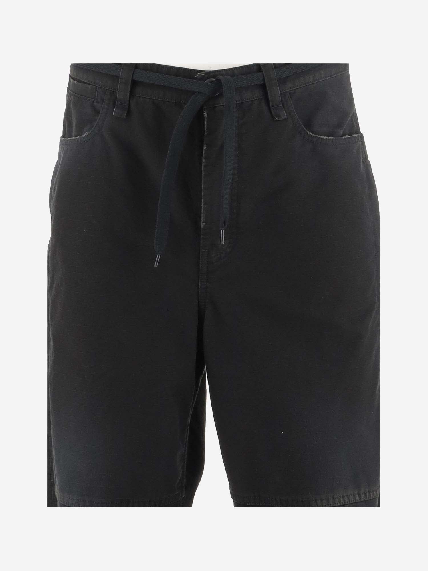 Shop Balenciaga Cropped Skater Pants In Cotton Denim In Black