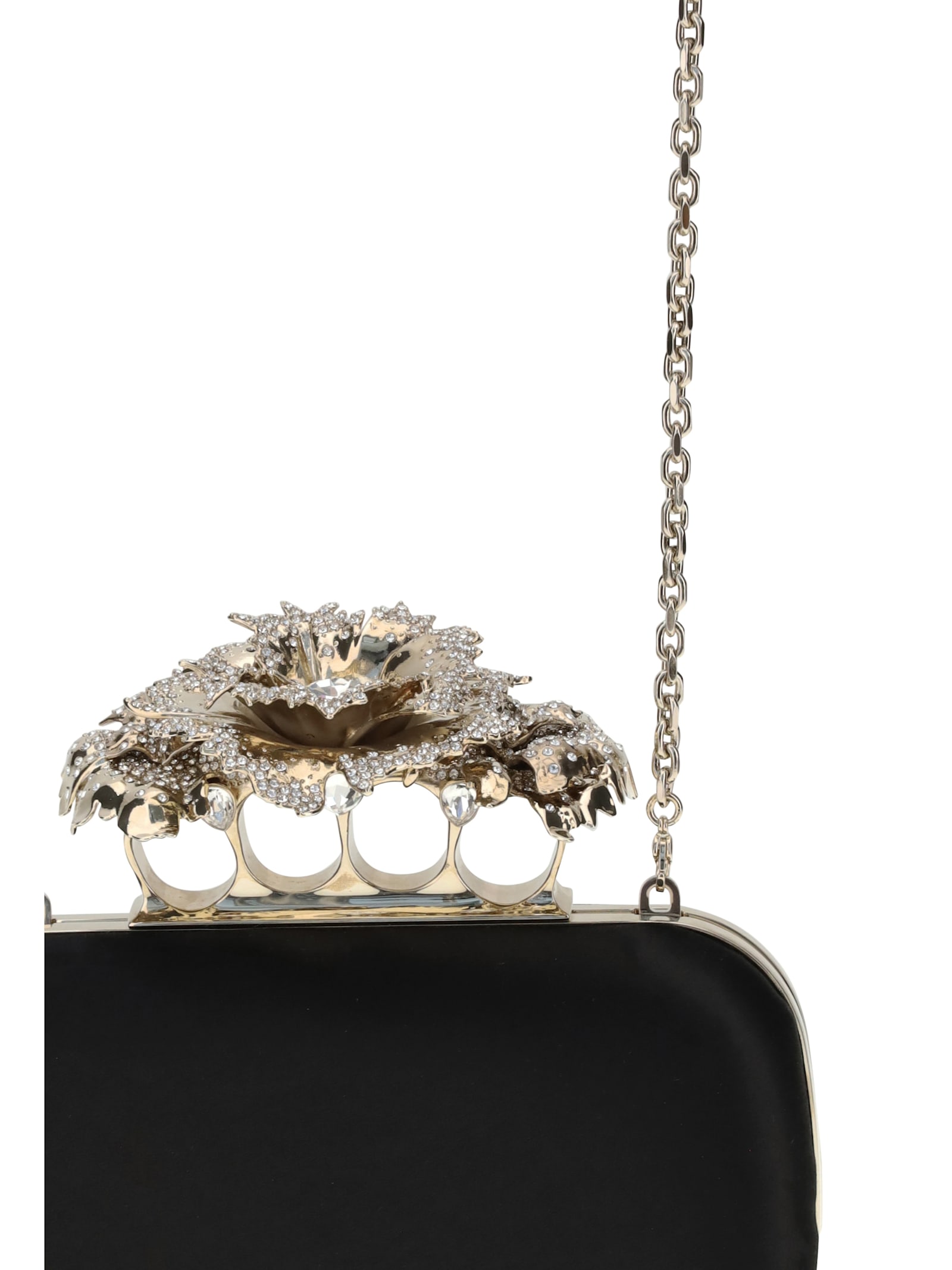 Alexander Mcqueen Carnation Knuckle Clutch