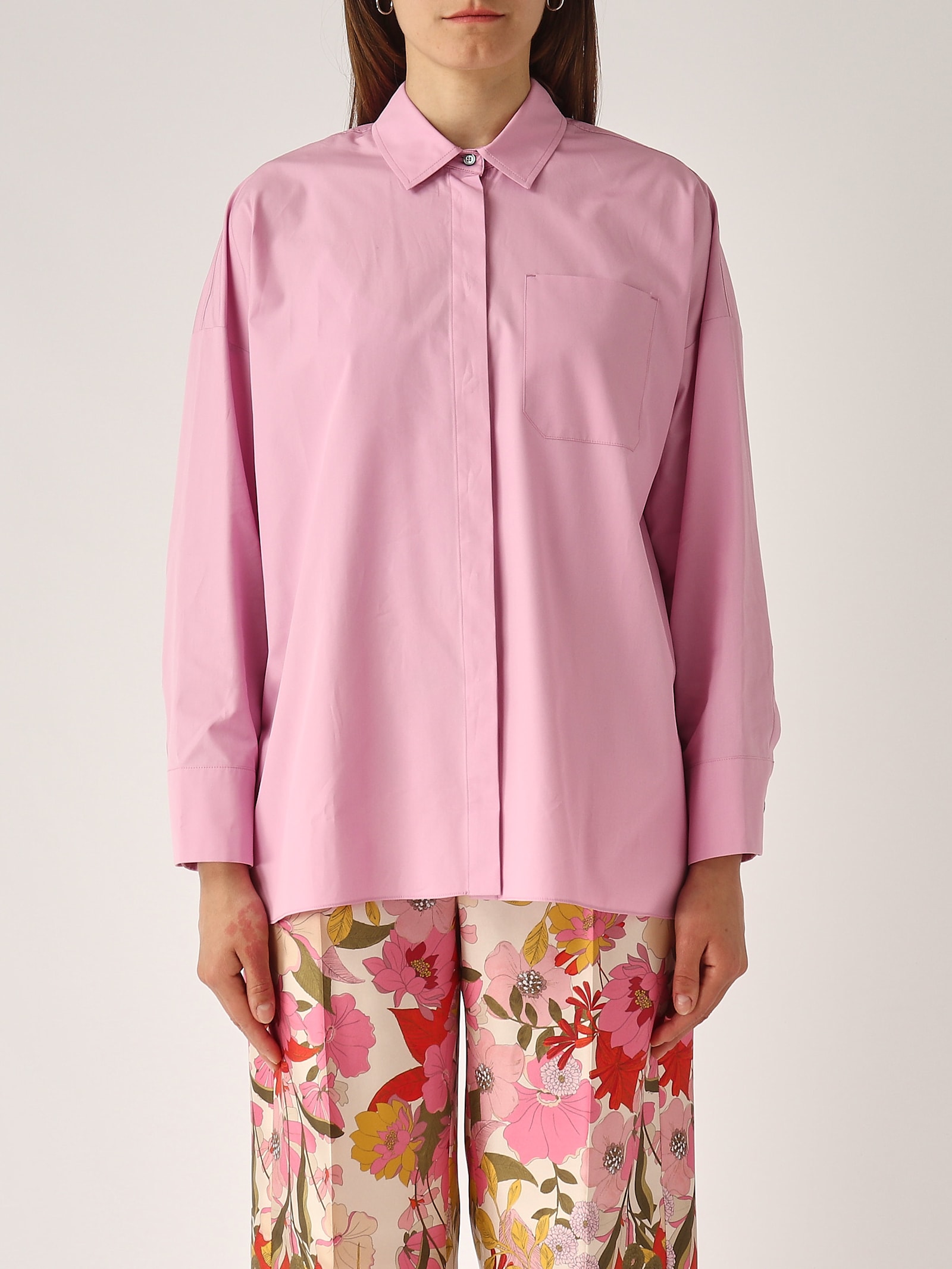 S Max Mara Gerona Blouse In Rosa