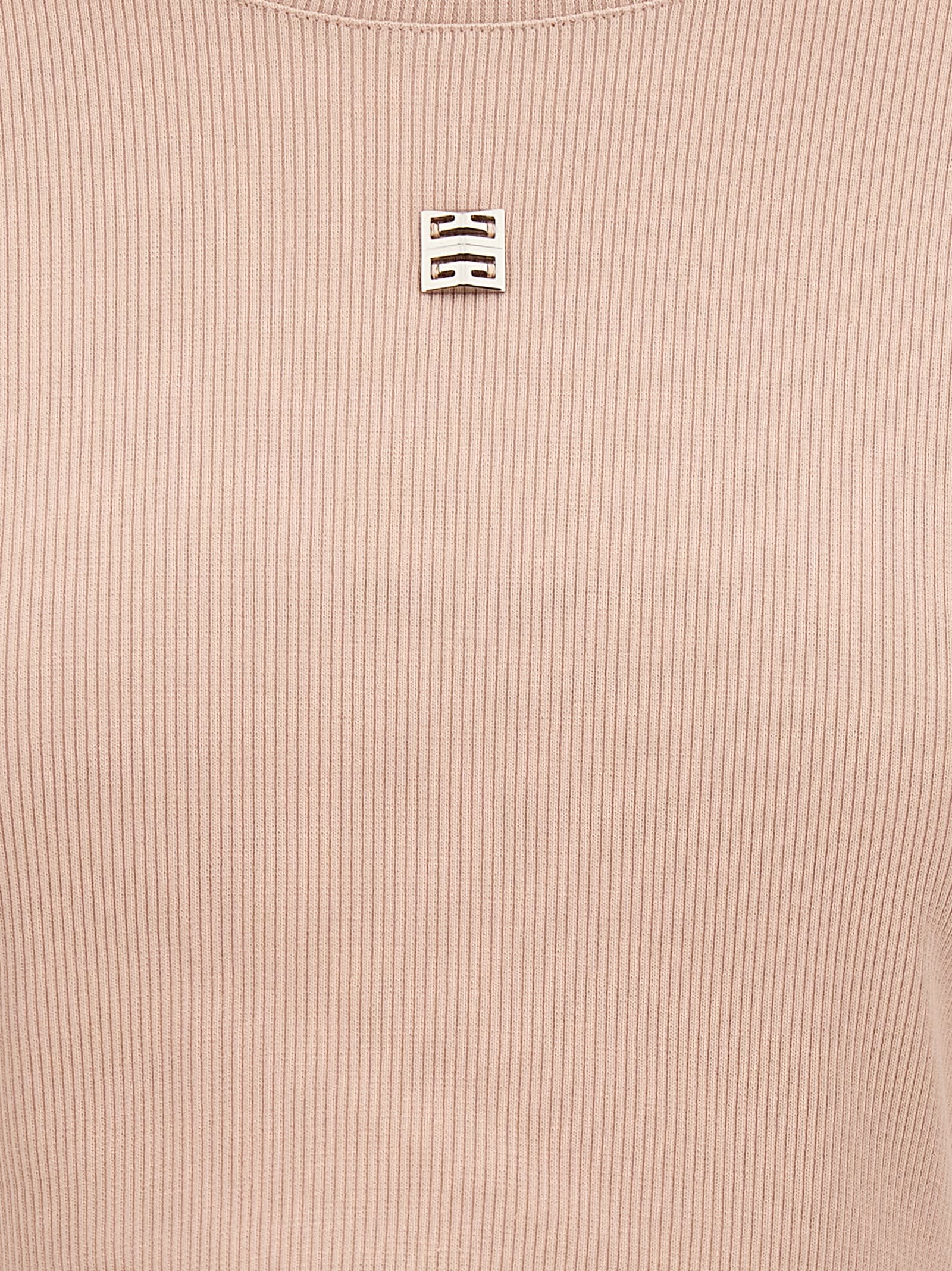 Shop Givenchy Logo Plaque T-shirt In Pink