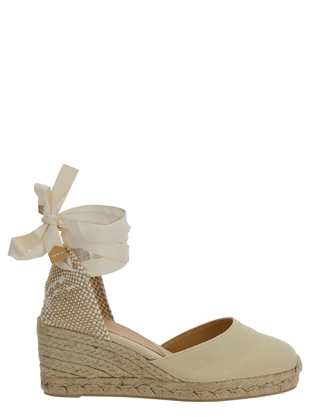 Castañer carina White Canvas Closed-toe Espadrilles Woman